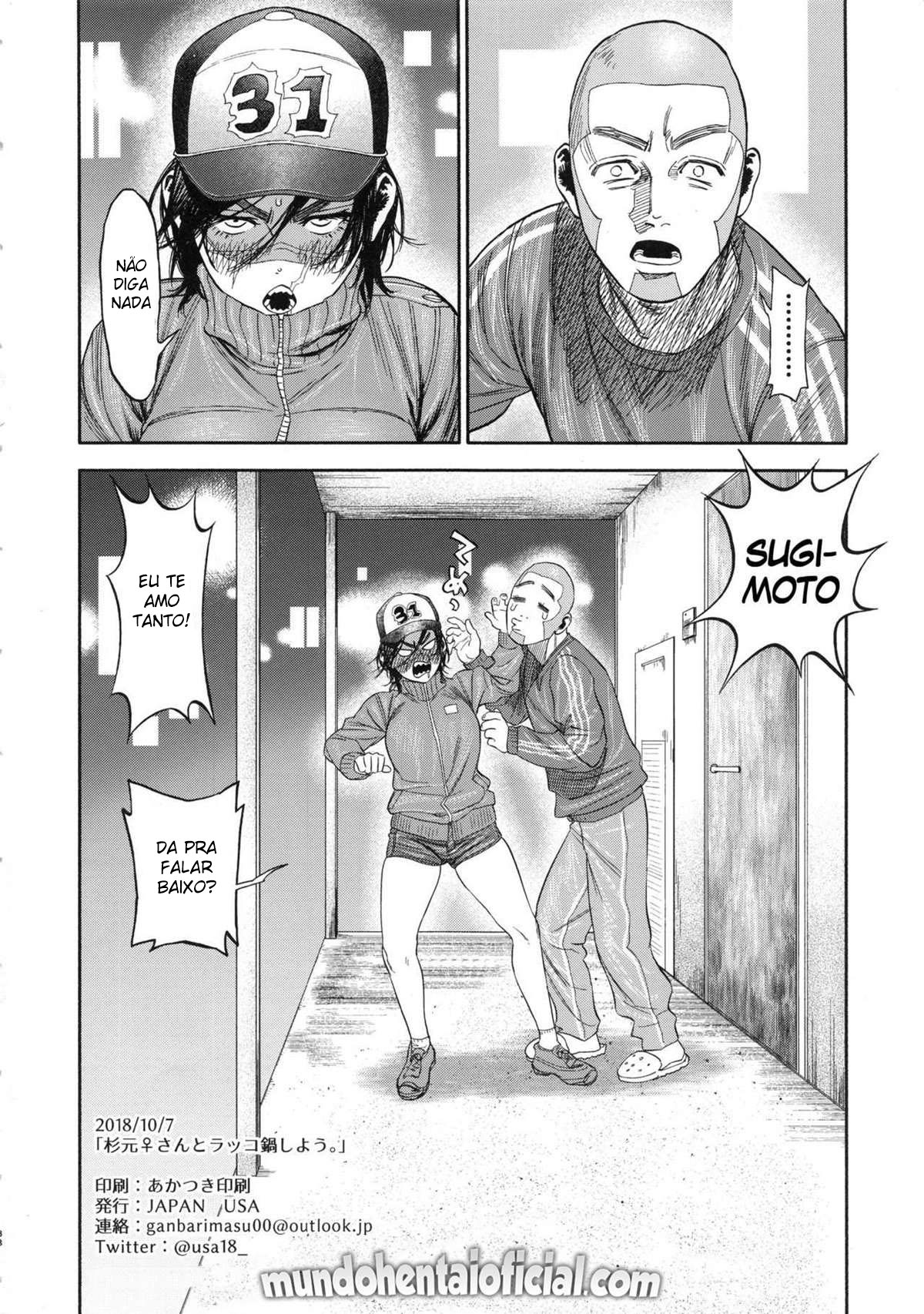 Vamos Comer um Pouco de Carne de Lontra com Sugimoto-san — página 37