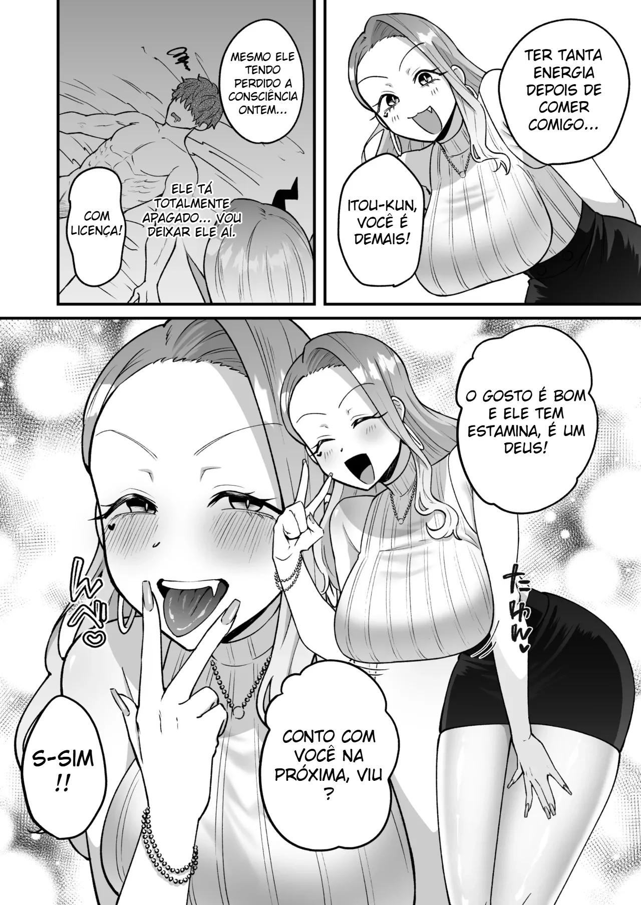 Acontece Que a Mulher do Meu Trabalho Era Uma Succubus Super Safada?! — página 47