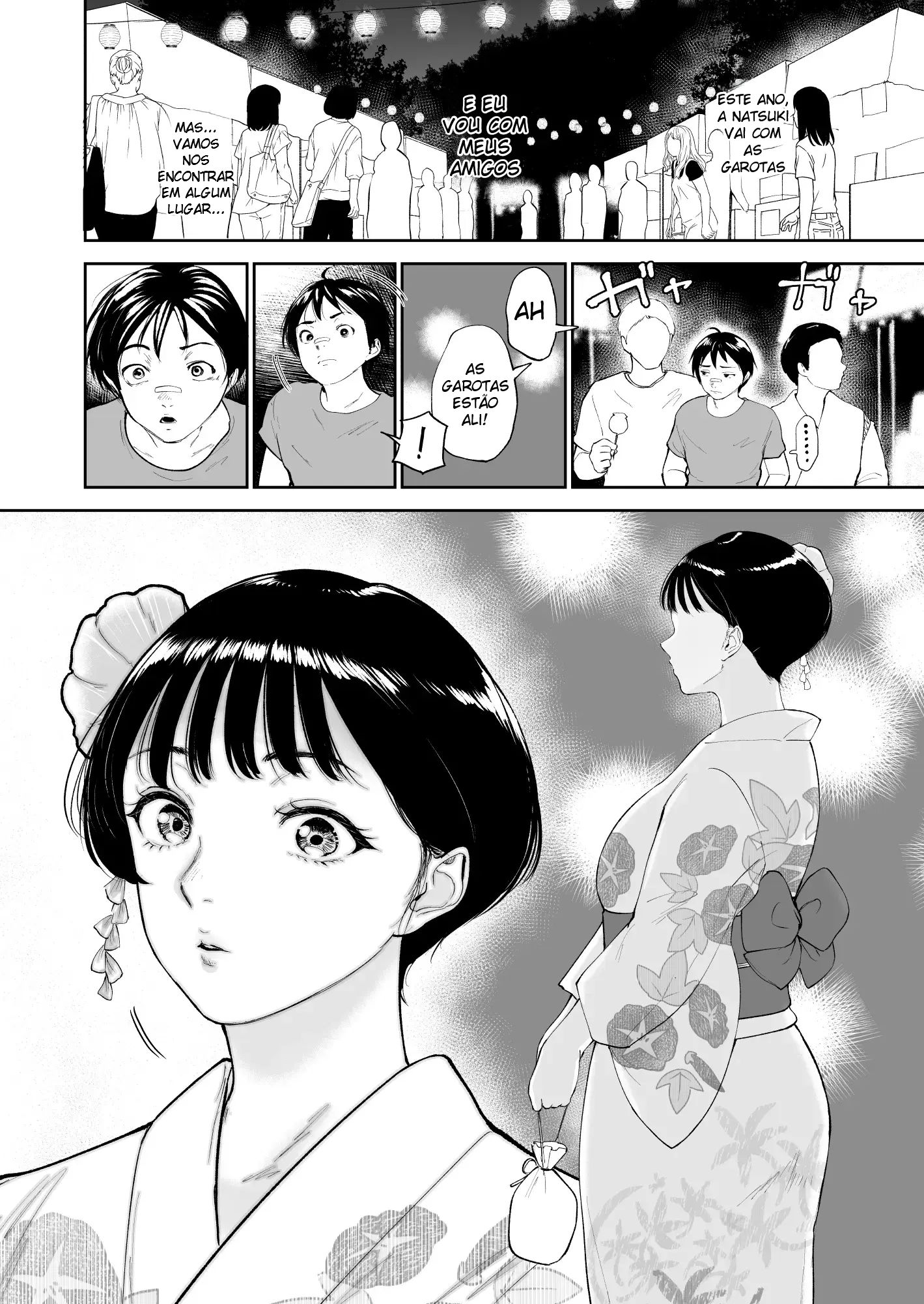 O Verão de Natsuki ~ Minha Amiga de Seios Fartos Foi Transformada Em Mulher Pelas Mãos de Um Adulto Durante o Verão — página 7