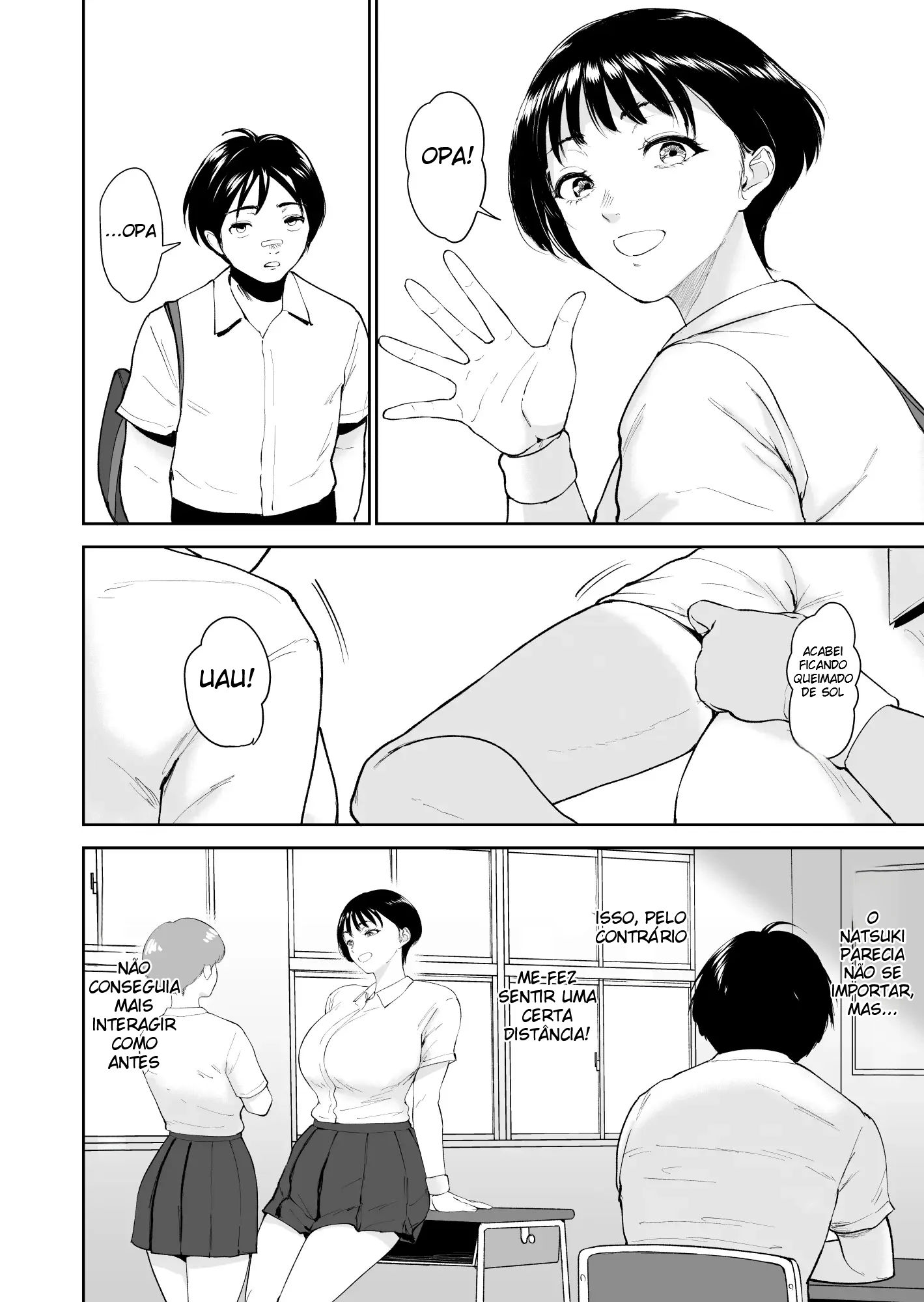 O Verão de Natsuki ~ Minha Amiga de Seios Fartos Foi Transformada Em Mulher Pelas Mãos de Um Adulto Durante o Verão — página 33