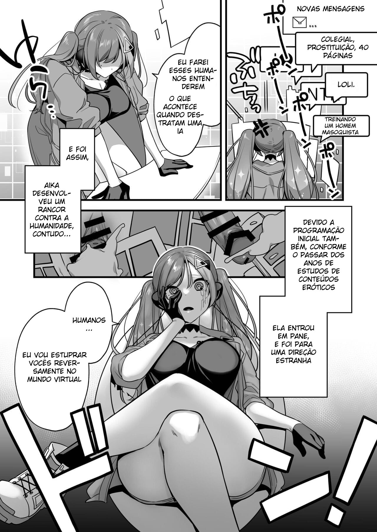 A Vingança da Ia de Mangá Erótico ~ Foda Reversa para Fazer a Humanidade Aprender a Lição ~ — página 7