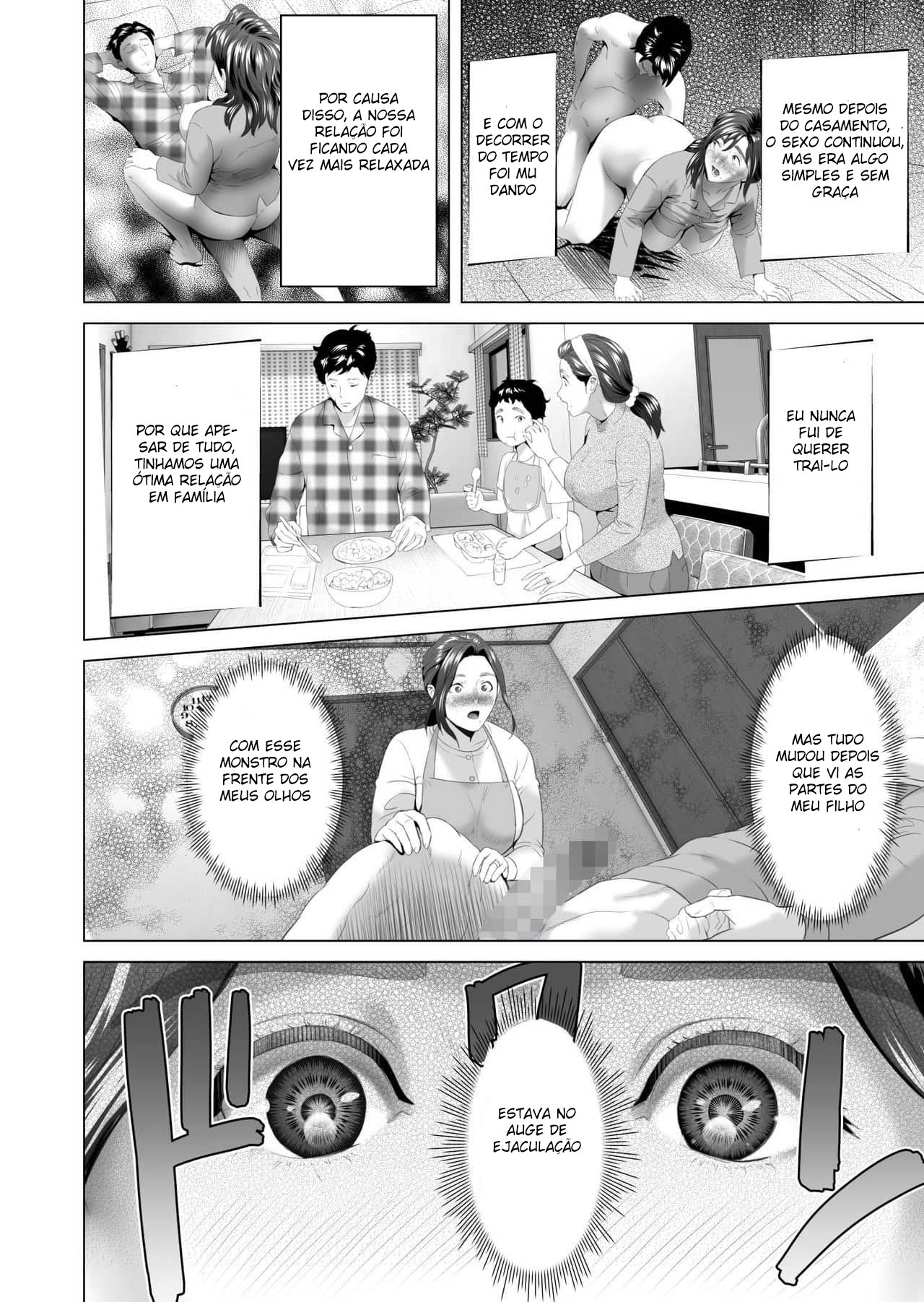 Sedução da Vizinhança ~ Uma Mãe Desejando Uma Visita De Seu Filho na Madrugada! — página 8