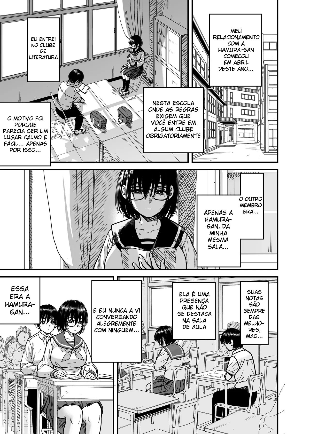 Transformando a Sala do Clube de Literatura Em Um Quarto de Sexo Com a Hamura-san, Que é Suada e Tarada Em Segredo — página 10