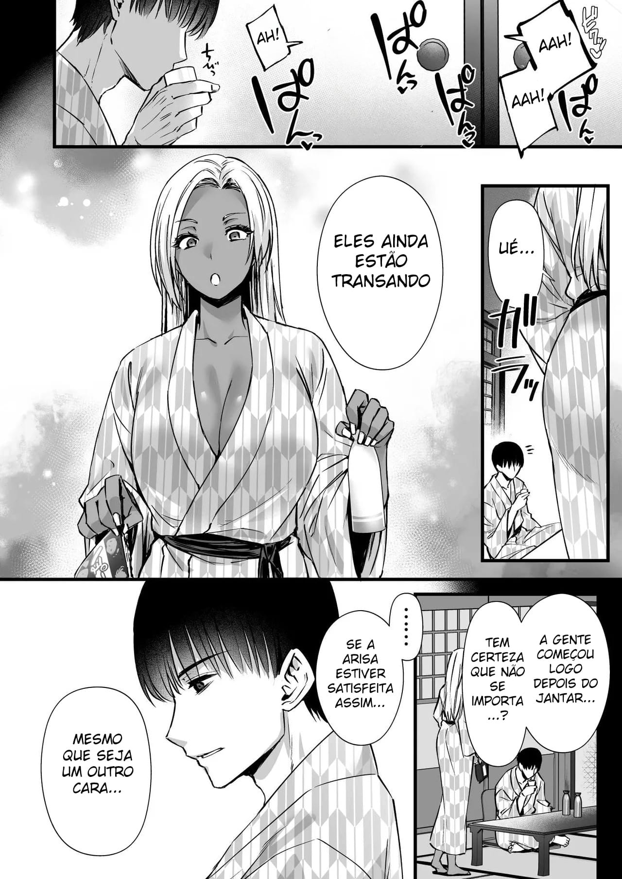 Tão Prazeroso Que Vicia! Troca de Casais Em Um Onsen Entre Um Casal Inocente e Um Casal Mulherengo — página 41