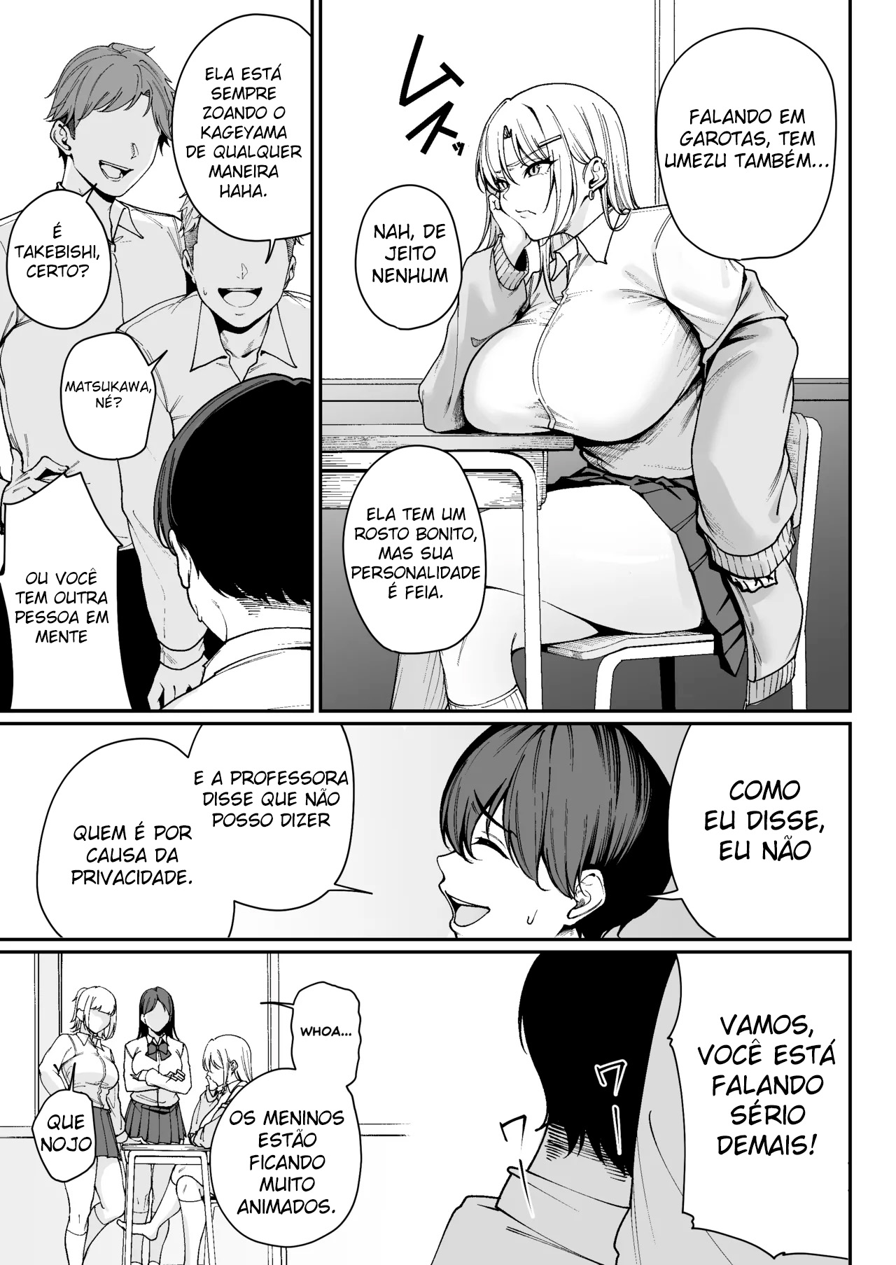 Agora Que Sou um Aluno de ‘Tratamento Especial’, Vou Escolher a Gyaru Mal-Comportada! – Umezu-san, Quer Sempre Coloca a Bunda na Minha Mesa – — página 8