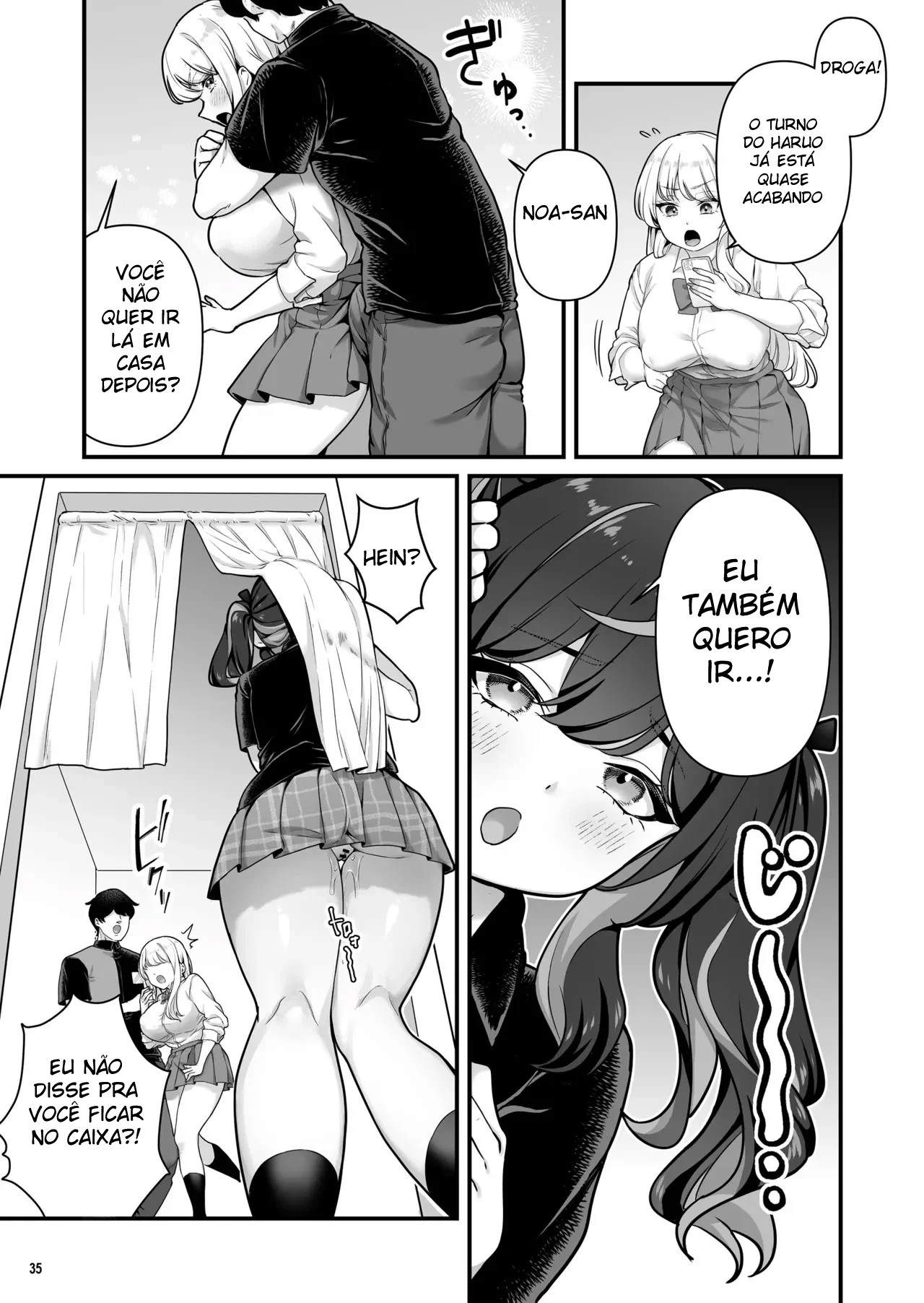 Fiz Um Sexo Selvagem Com Uma Gyaru Peituda Que Trabalhava Meio Período! 3 — página 37