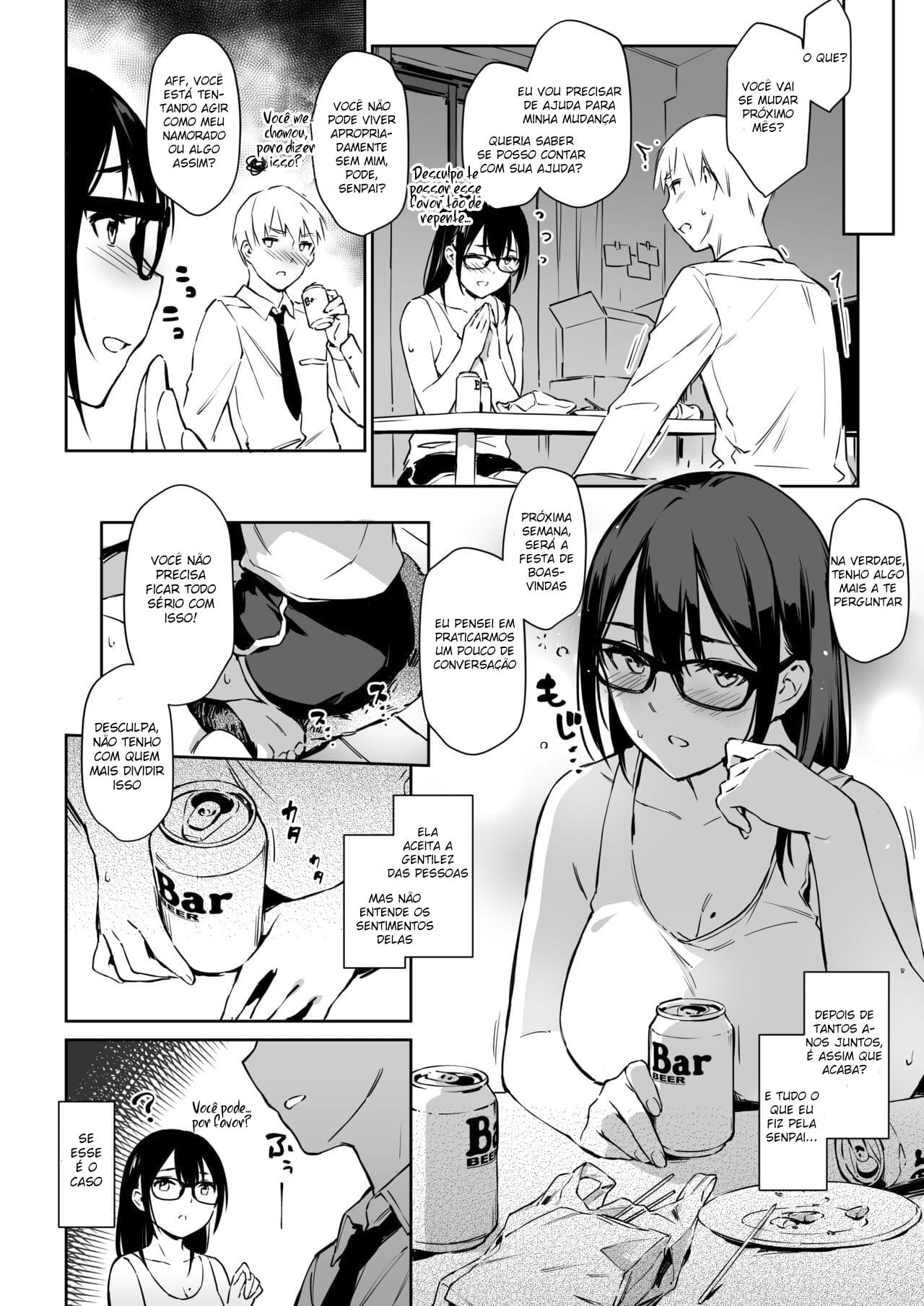 Simulação Sexual com Minha Senpai Introvertida — página 4