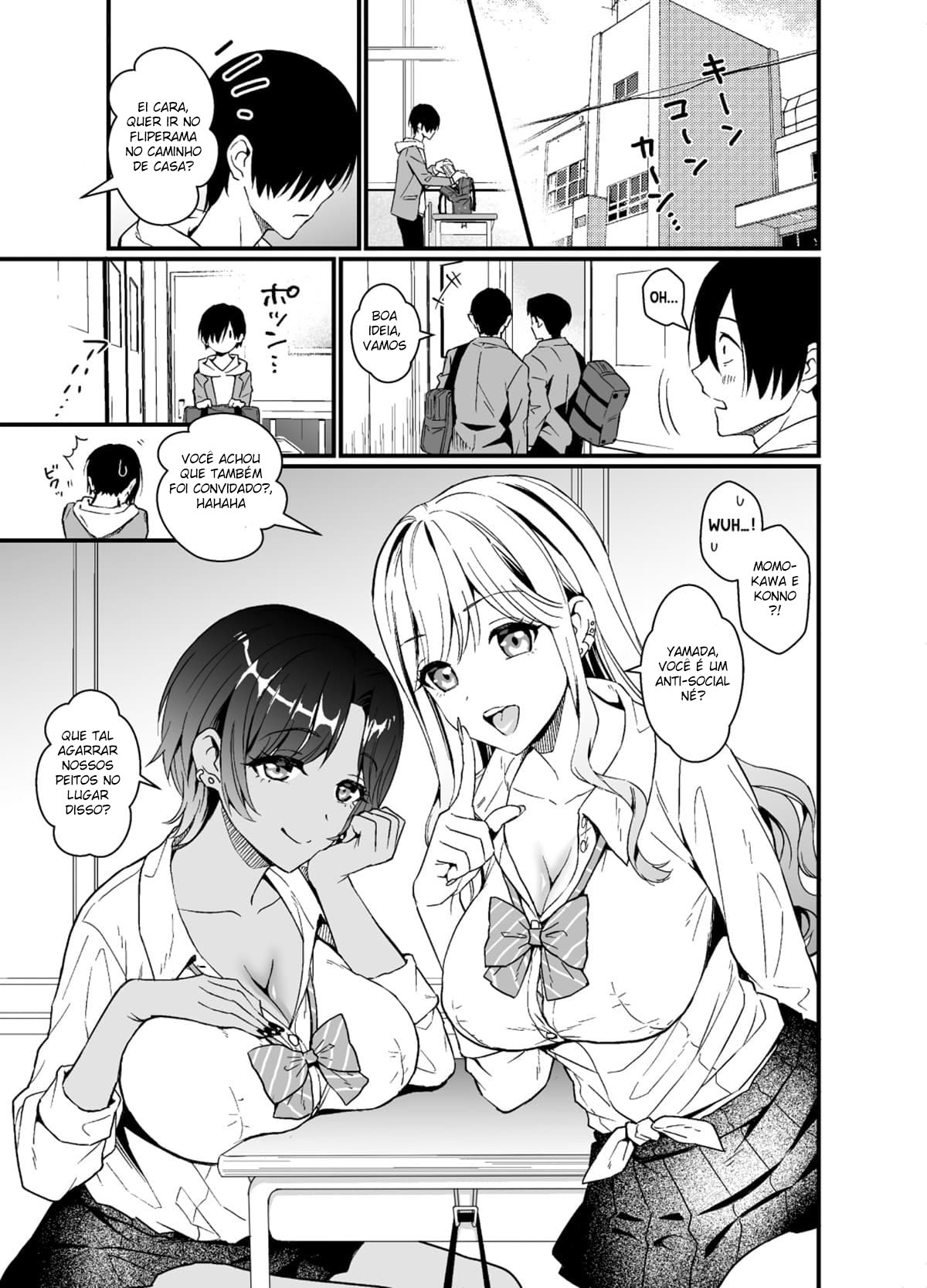 O Dia Em Que Gyarus Me Pediram Para Agarrar Os Peitos Delas Depois da Aula — página 3
