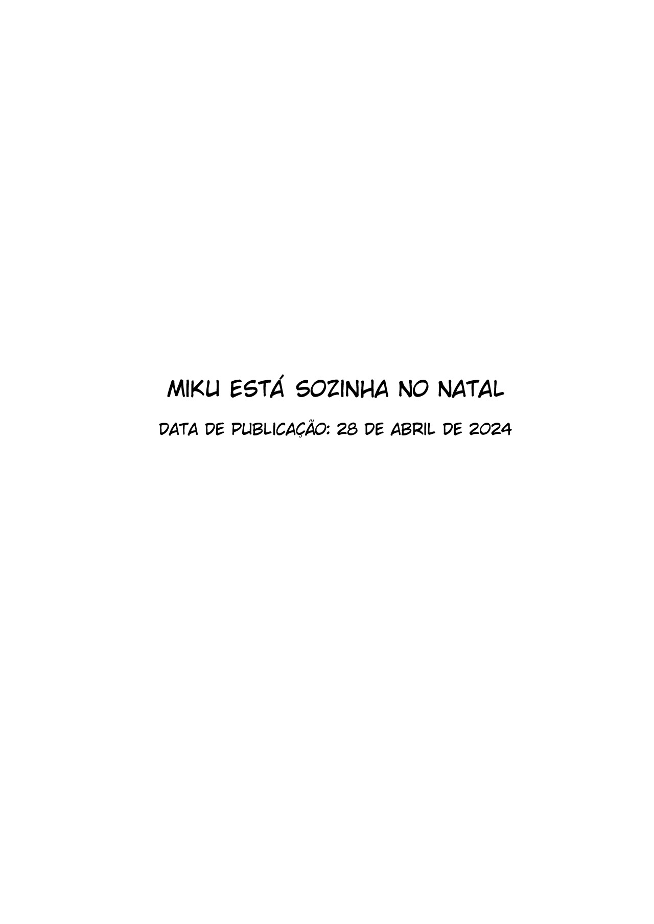 Miku Está Sozinha No Natal — página 29