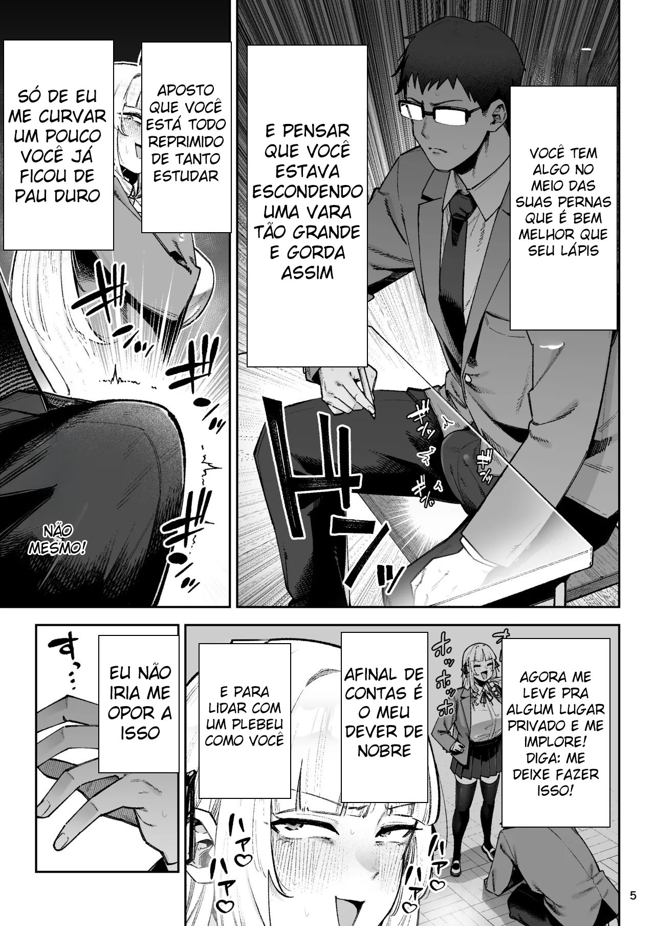 Vai Com Tudo, Sua Garota Rica Tarada! ~É Natural Que Uma Socialite Como Eu Faça O Que Quiser Com Um Plebeu Bem-Dotado!~ — página 6