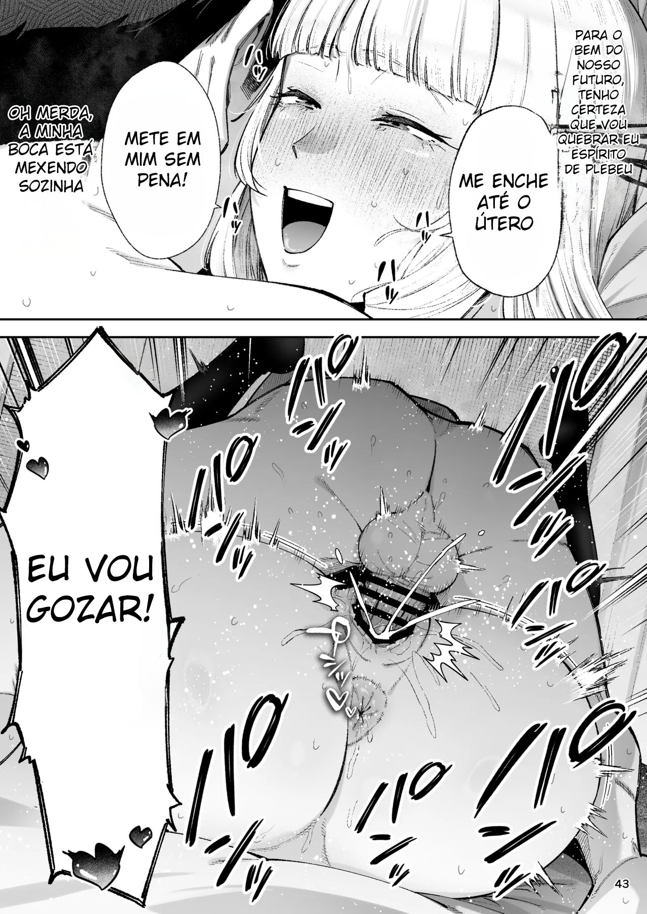 Vai Com Tudo, Sua Garota Rica Tarada! ~É Natural Que Uma Socialite Como Eu Faça O Que Quiser Com Um Plebeu Bem-Dotado!~ — página 44