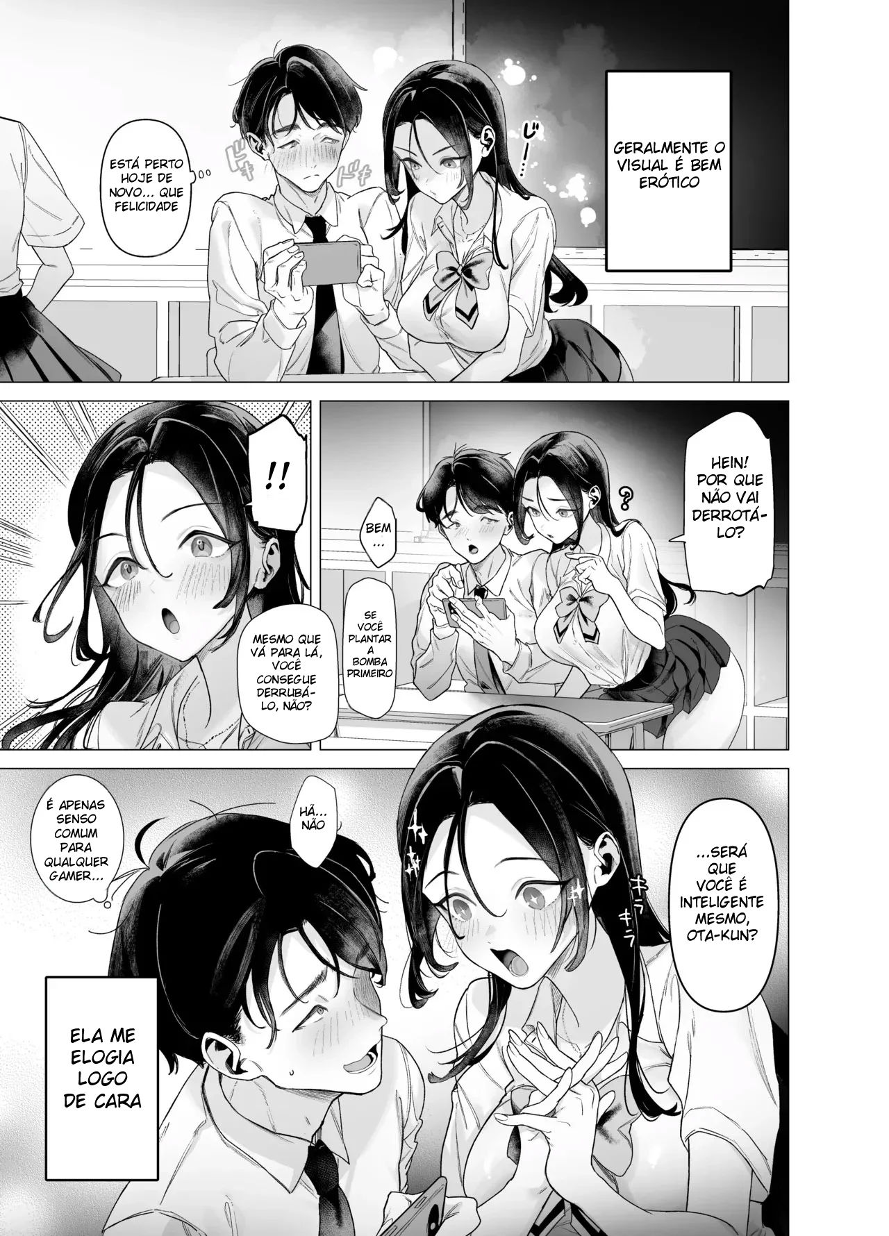 A Gyaru Marrenta Que Não Resiste a um Pau Grande e o Otaku Dotado — página 4
