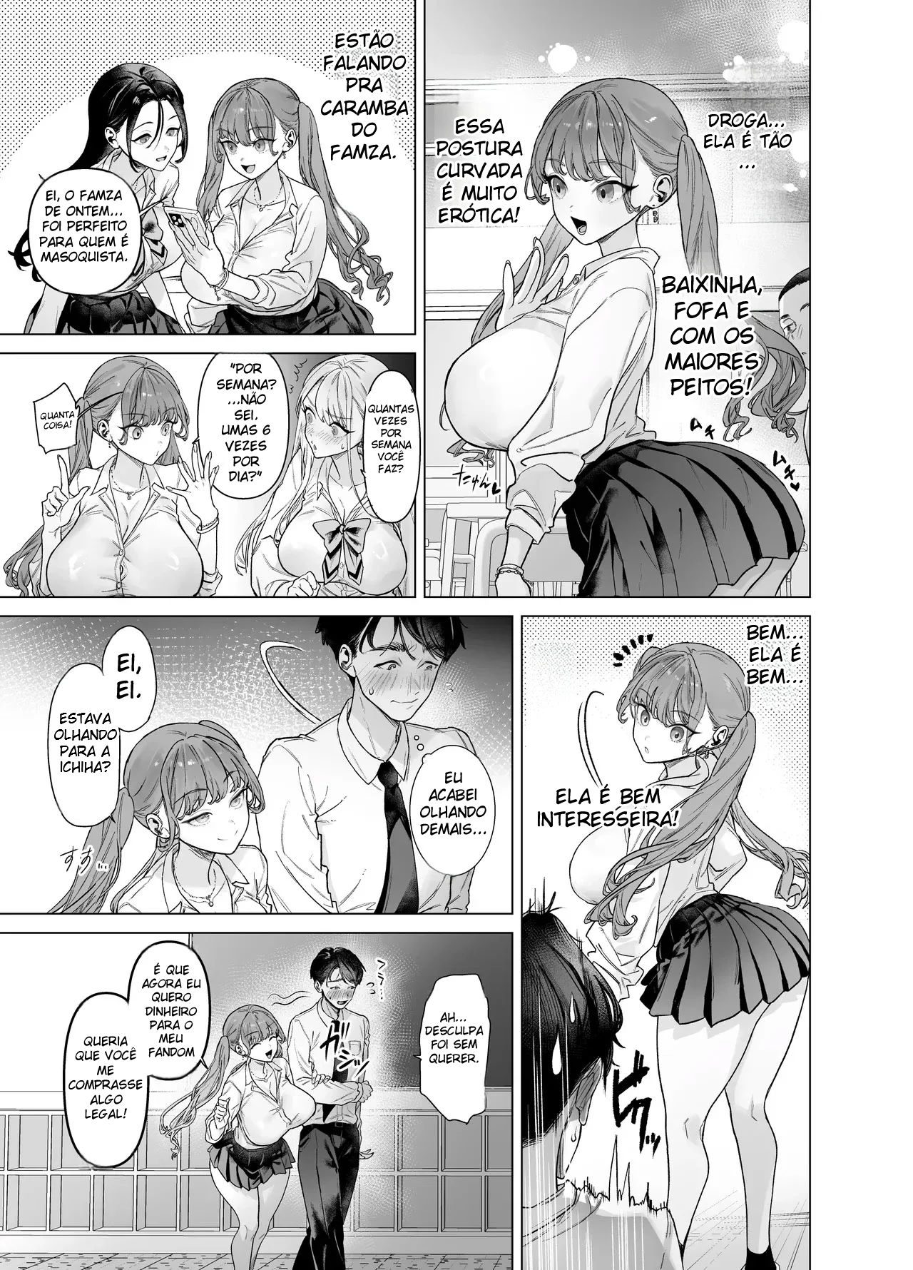A Gyaru Marrenta Que Não Resiste a um Pau Grande e o Otaku Dotado — página 10
