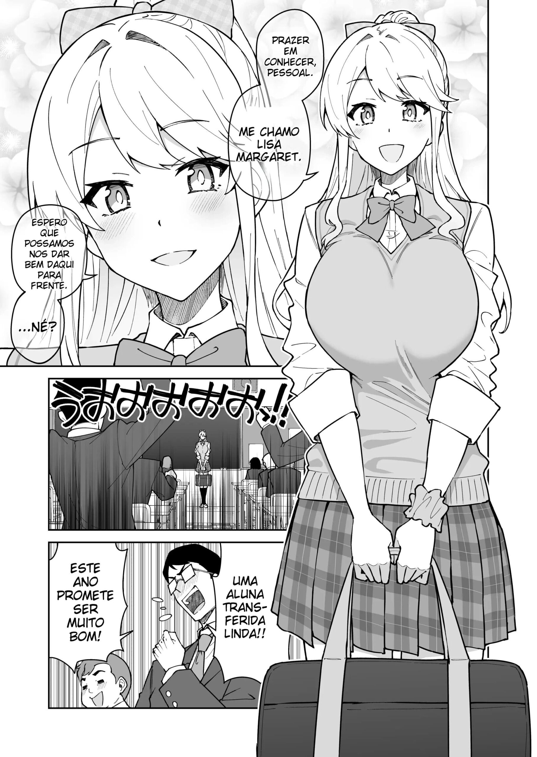 Atravesse Meu Coração ~ A Membro Tsundere do Comitê Disciplinar e a Linda Estudante de Intercâmbio Loira ~ — página 7