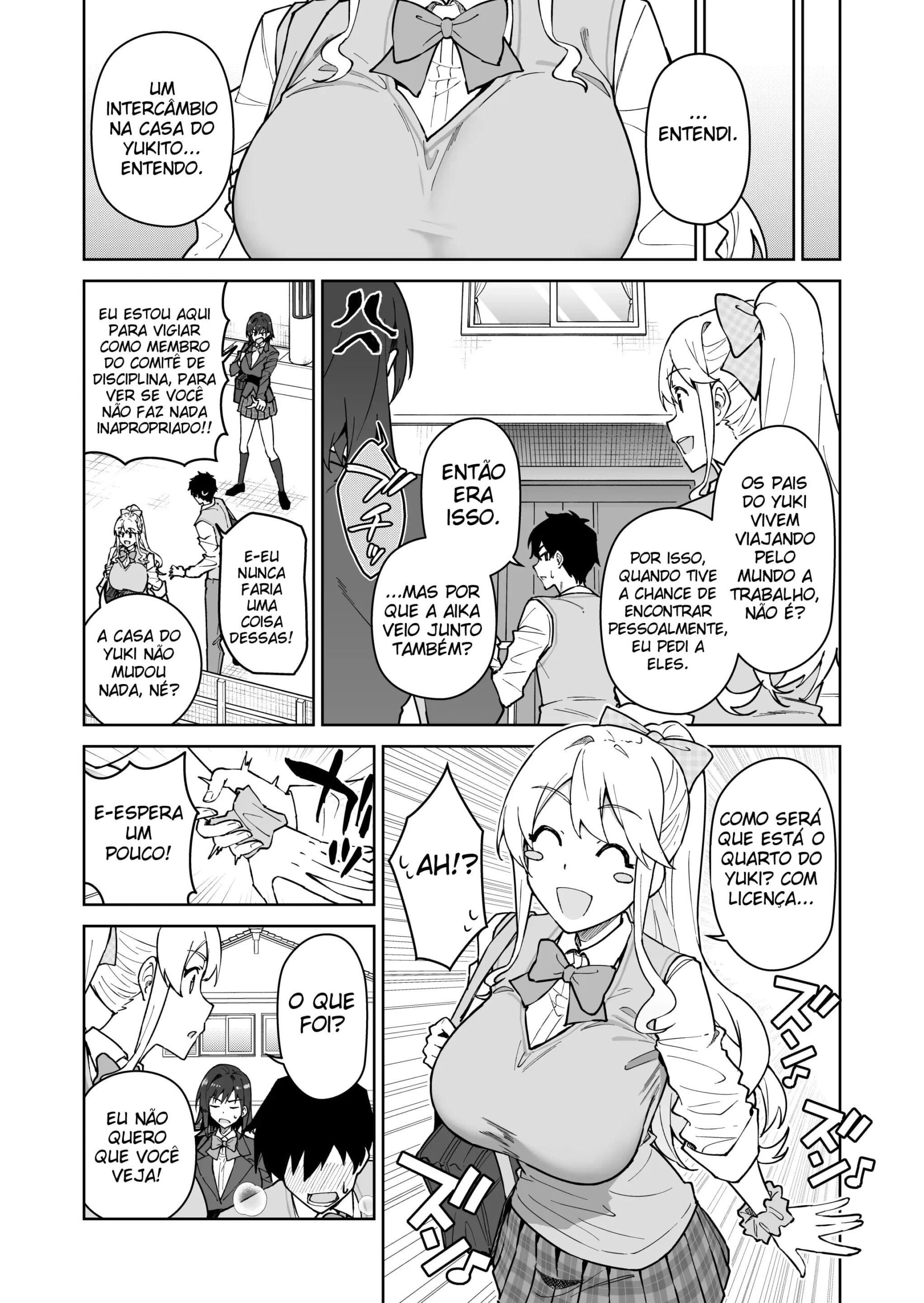Atravesse Meu Coração ~ A Membro Tsundere do Comitê Disciplinar e a Linda Estudante de Intercâmbio Loira ~ — página 10