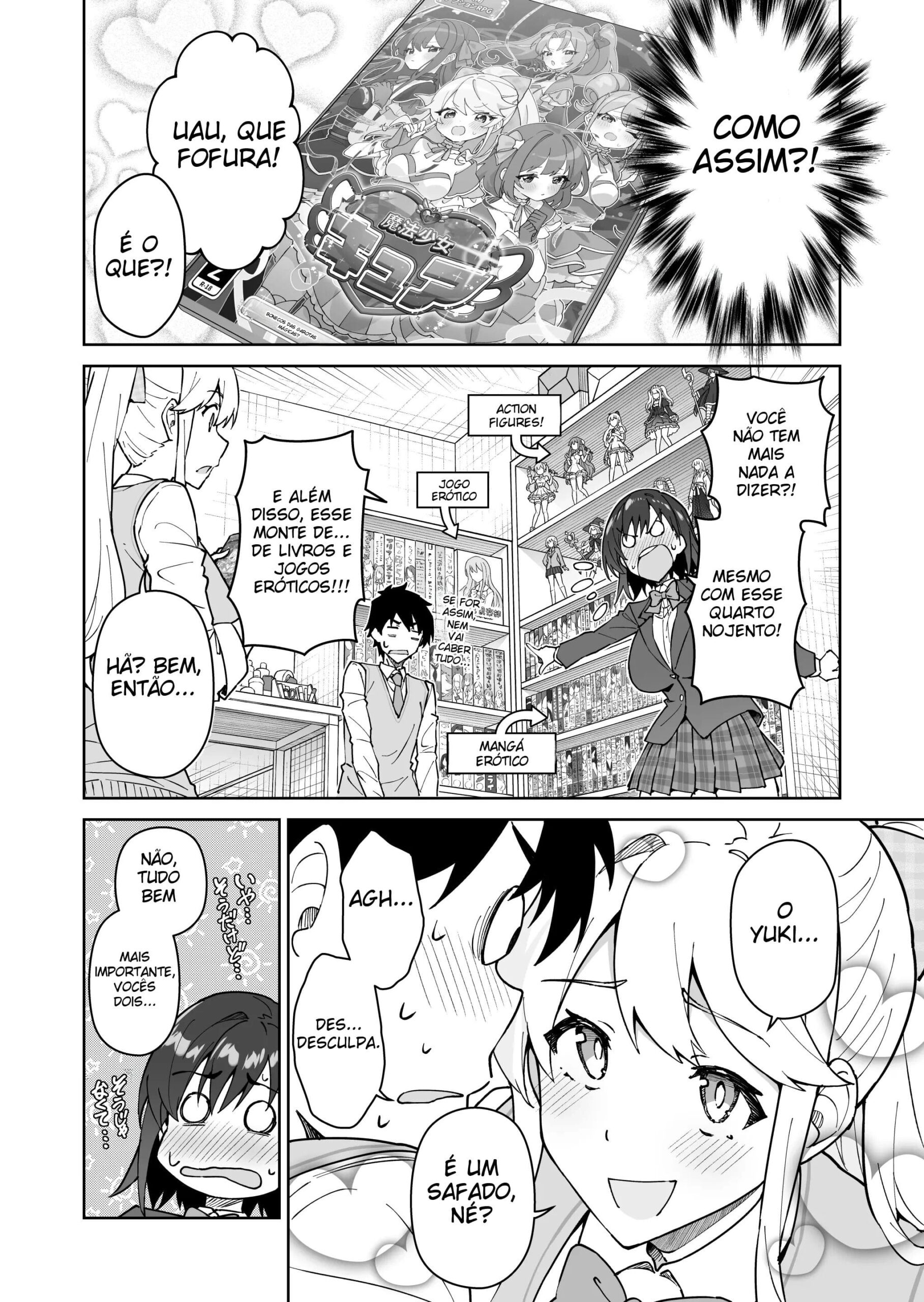 Atravesse Meu Coração ~ A Membro Tsundere do Comitê Disciplinar e a Linda Estudante de Intercâmbio Loira ~ — página 12