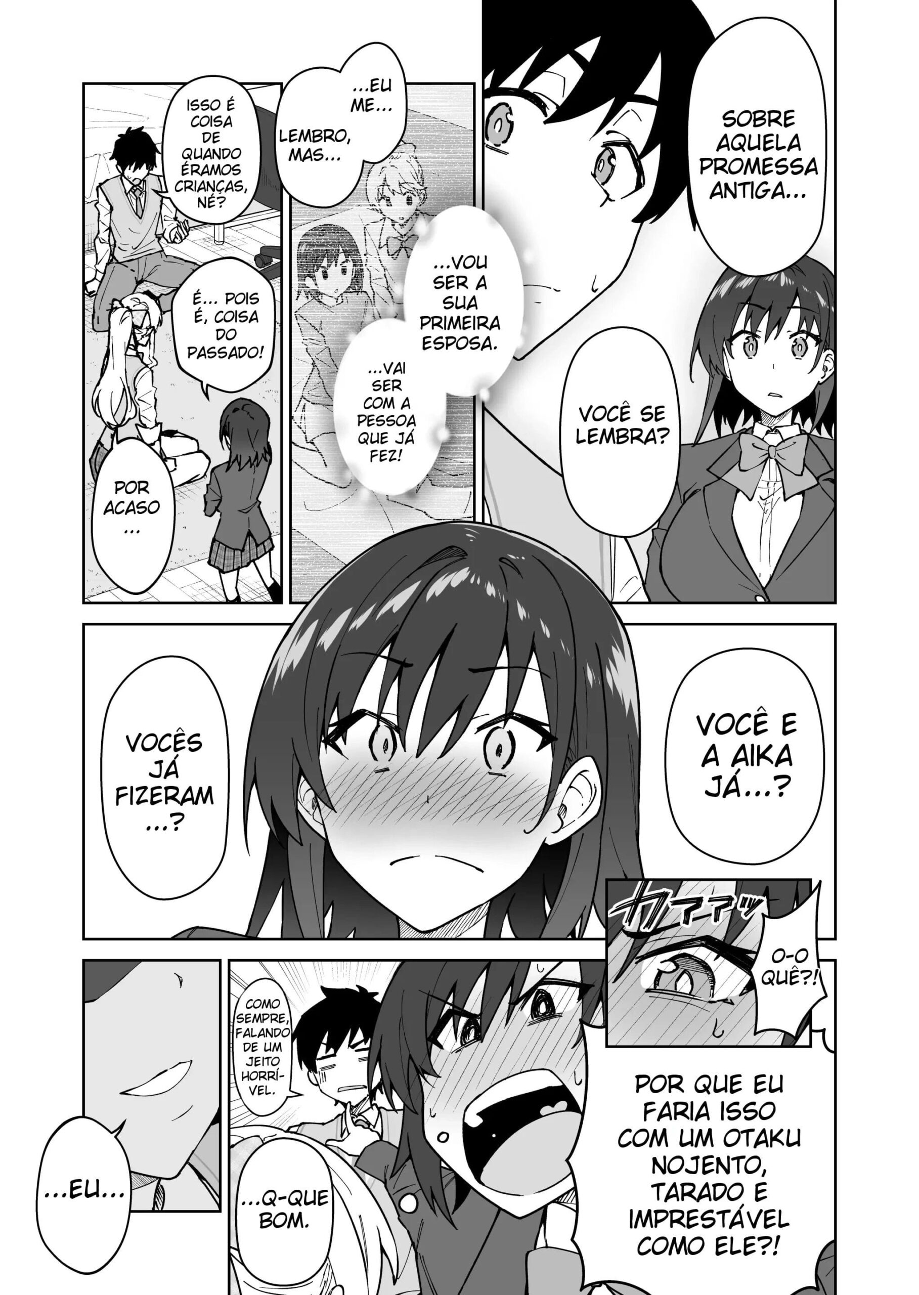 Atravesse Meu Coração ~ A Membro Tsundere do Comitê Disciplinar e a Linda Estudante de Intercâmbio Loira ~ — página 13