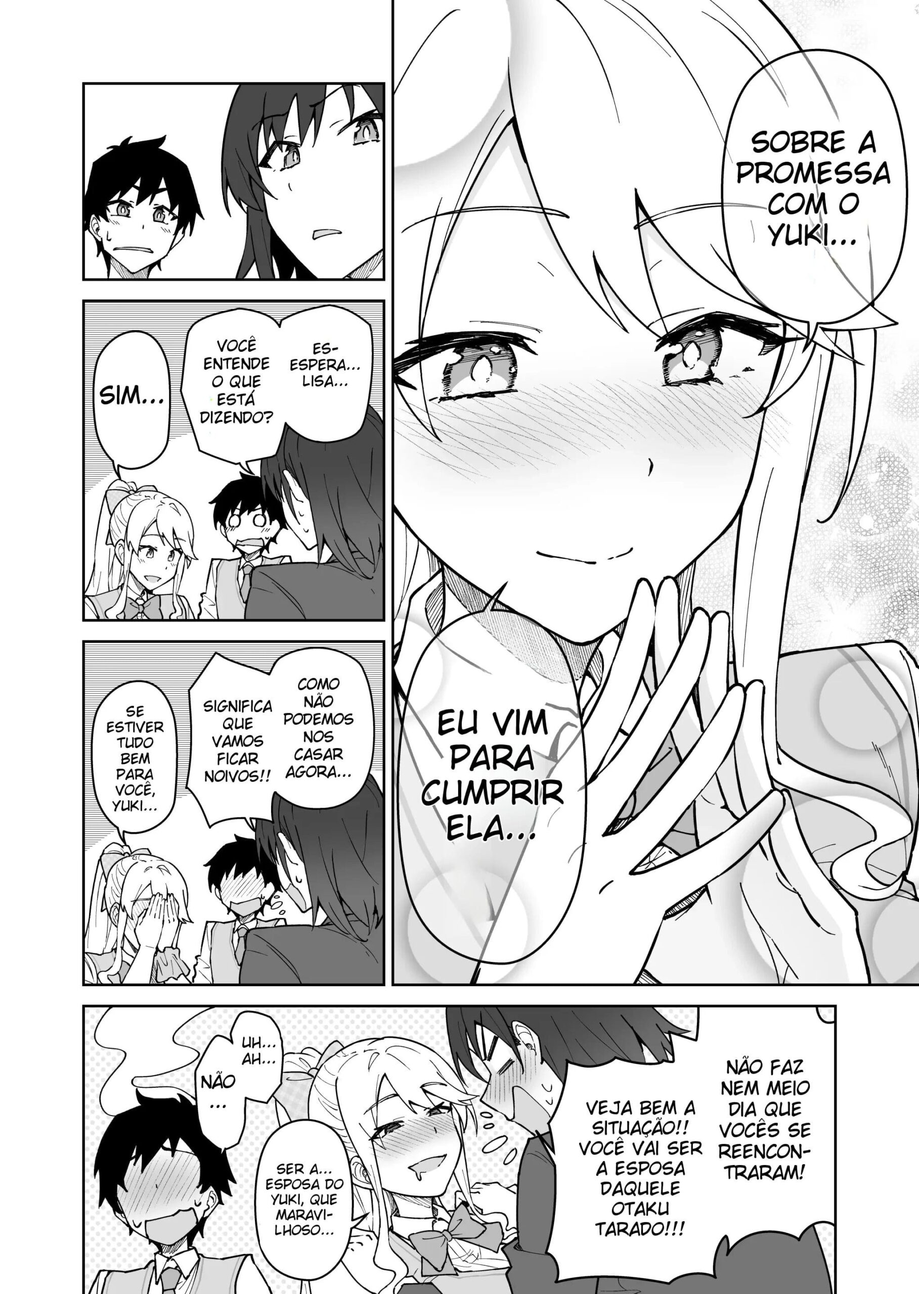 Atravesse Meu Coração ~ A Membro Tsundere do Comitê Disciplinar e a Linda Estudante de Intercâmbio Loira ~ — página 14