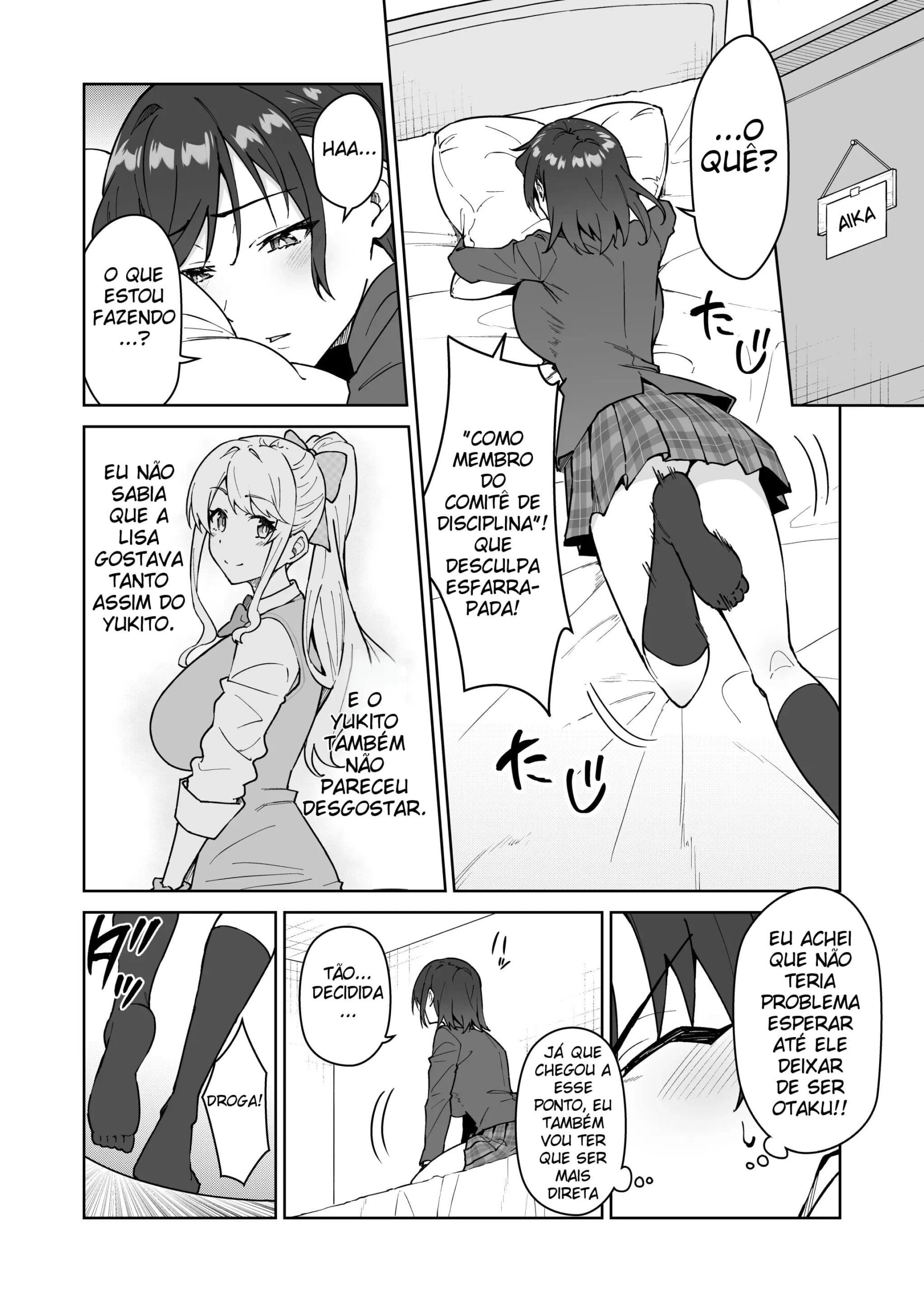 Atravesse Meu Coração ~ A Membro Tsundere do Comitê Disciplinar e a Linda Estudante de Intercâmbio Loira ~ — página 16