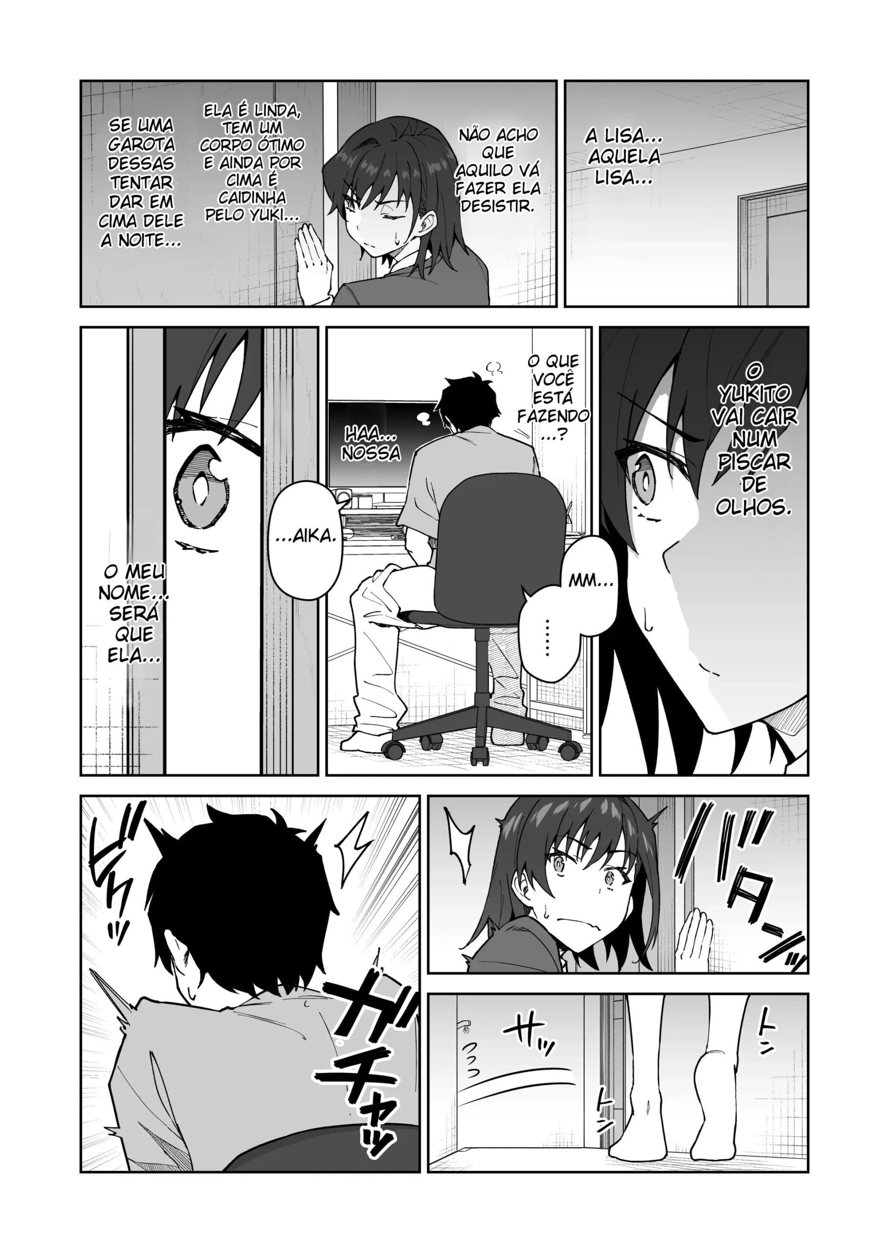 Atravesse Meu Coração ~ A Membro Tsundere do Comitê Disciplinar e a Linda Estudante de Intercâmbio Loira ~ — página 17