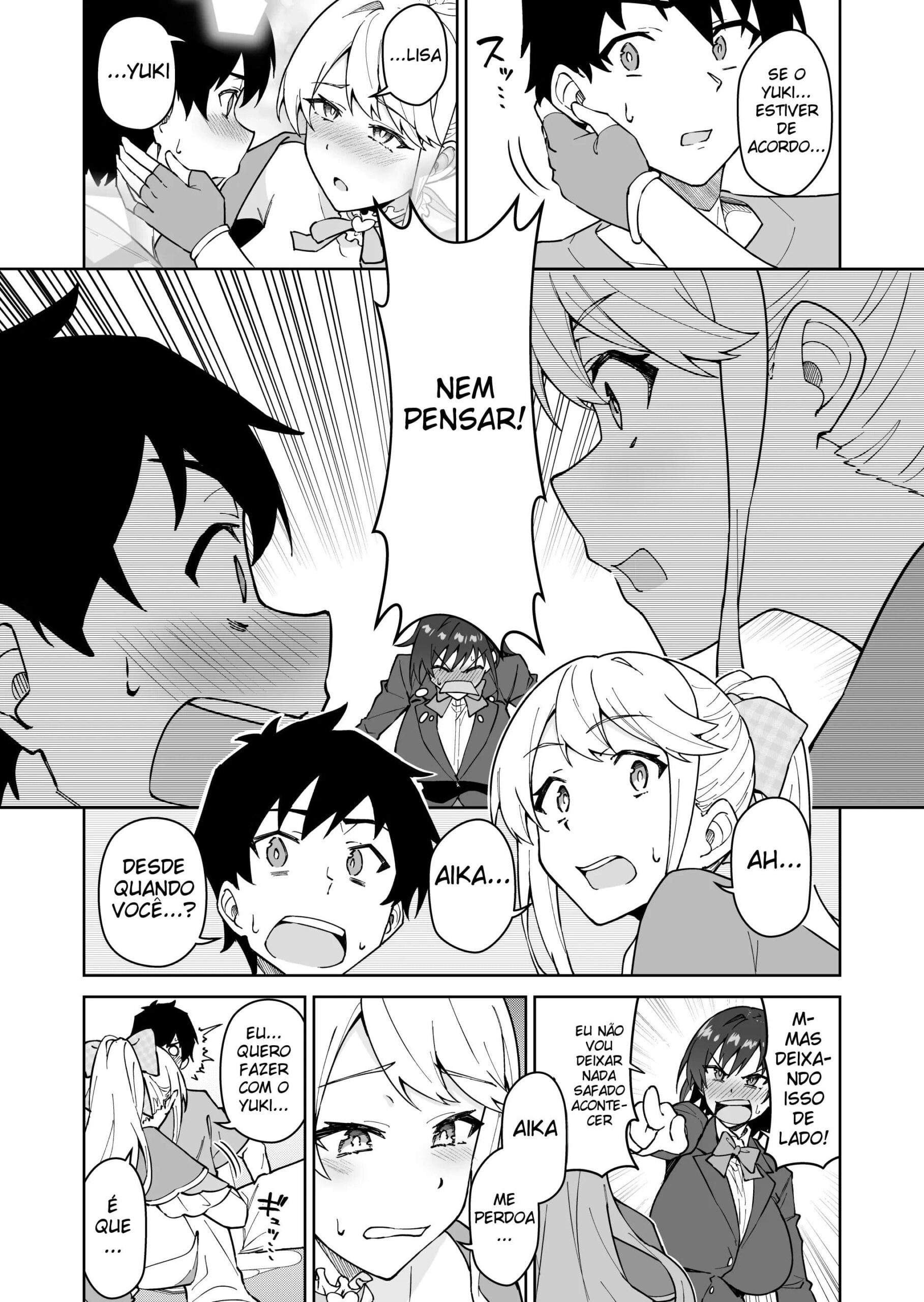 Atravesse Meu Coração ~ A Membro Tsundere do Comitê Disciplinar e a Linda Estudante de Intercâmbio Loira ~ — página 19