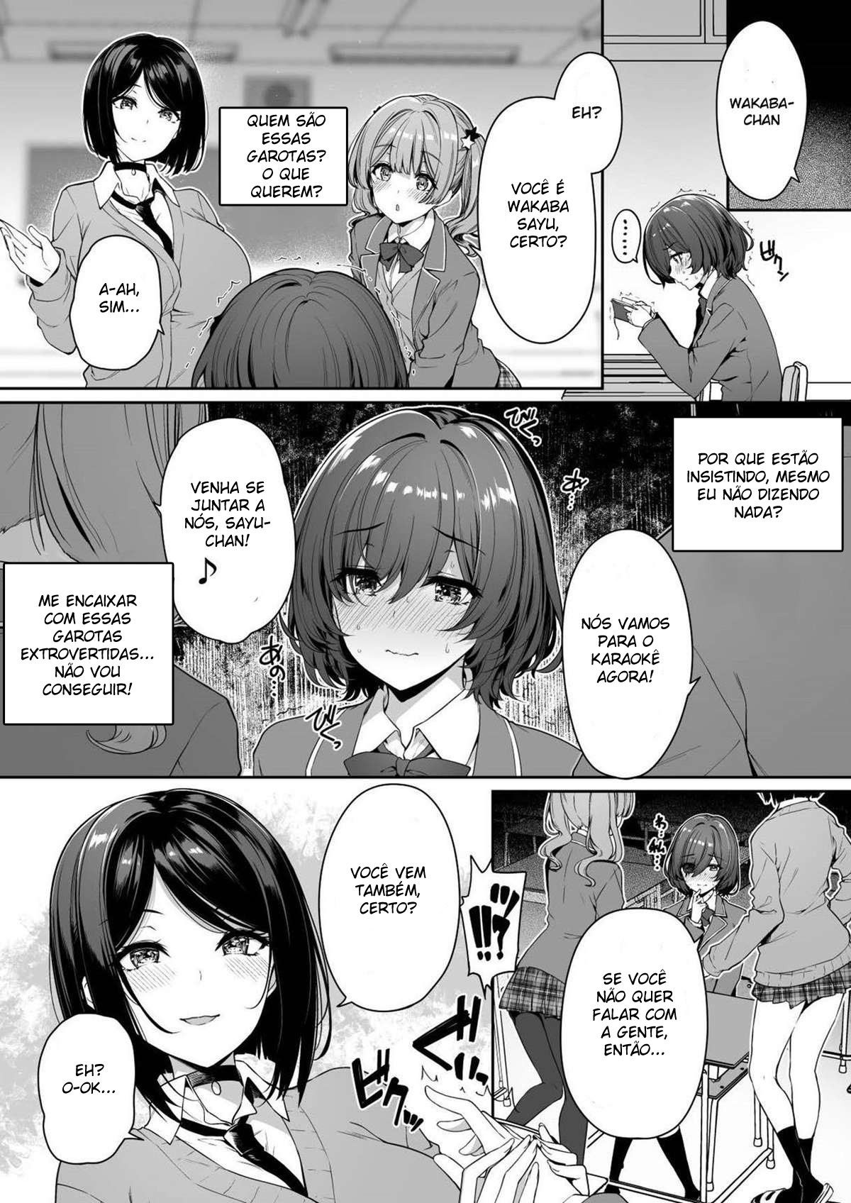Uma História Sobre Um Casal Introvertido Fazendo Treinamento Sexual Com Garotas Extrovertidas e Desinibidas. 3 — página 4