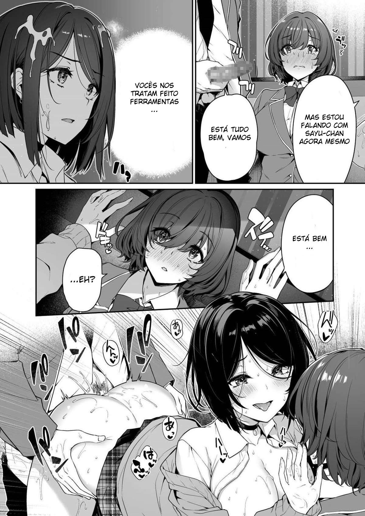 Uma História Sobre Um Casal Introvertido Fazendo Treinamento Sexual Com Garotas Extrovertidas e Desinibidas. 3 — página 7