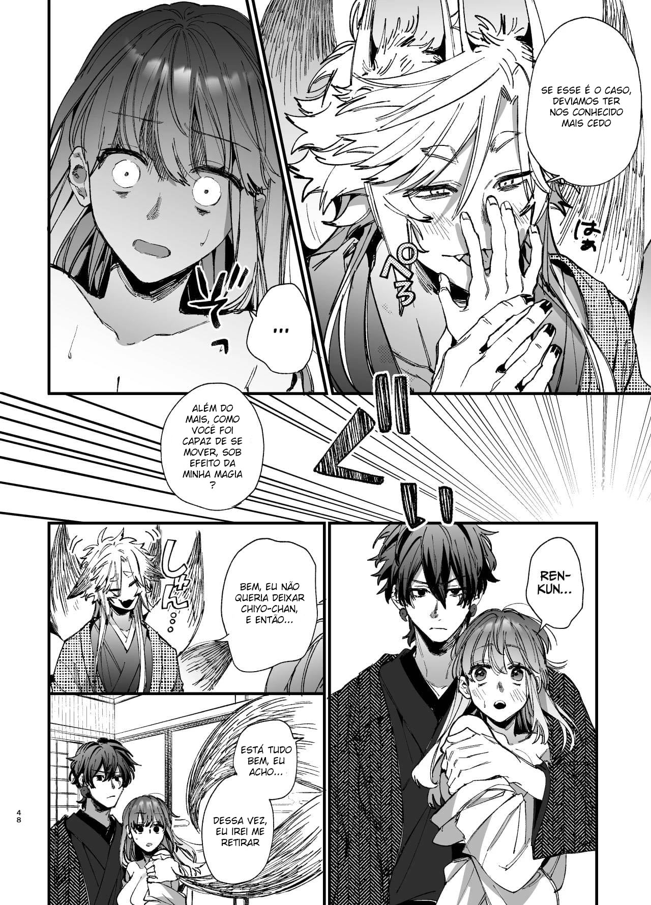 Até Que o Exorcista de Merda Ren-kun, me Conquistou Com Seu Abraço 2 — página 48
