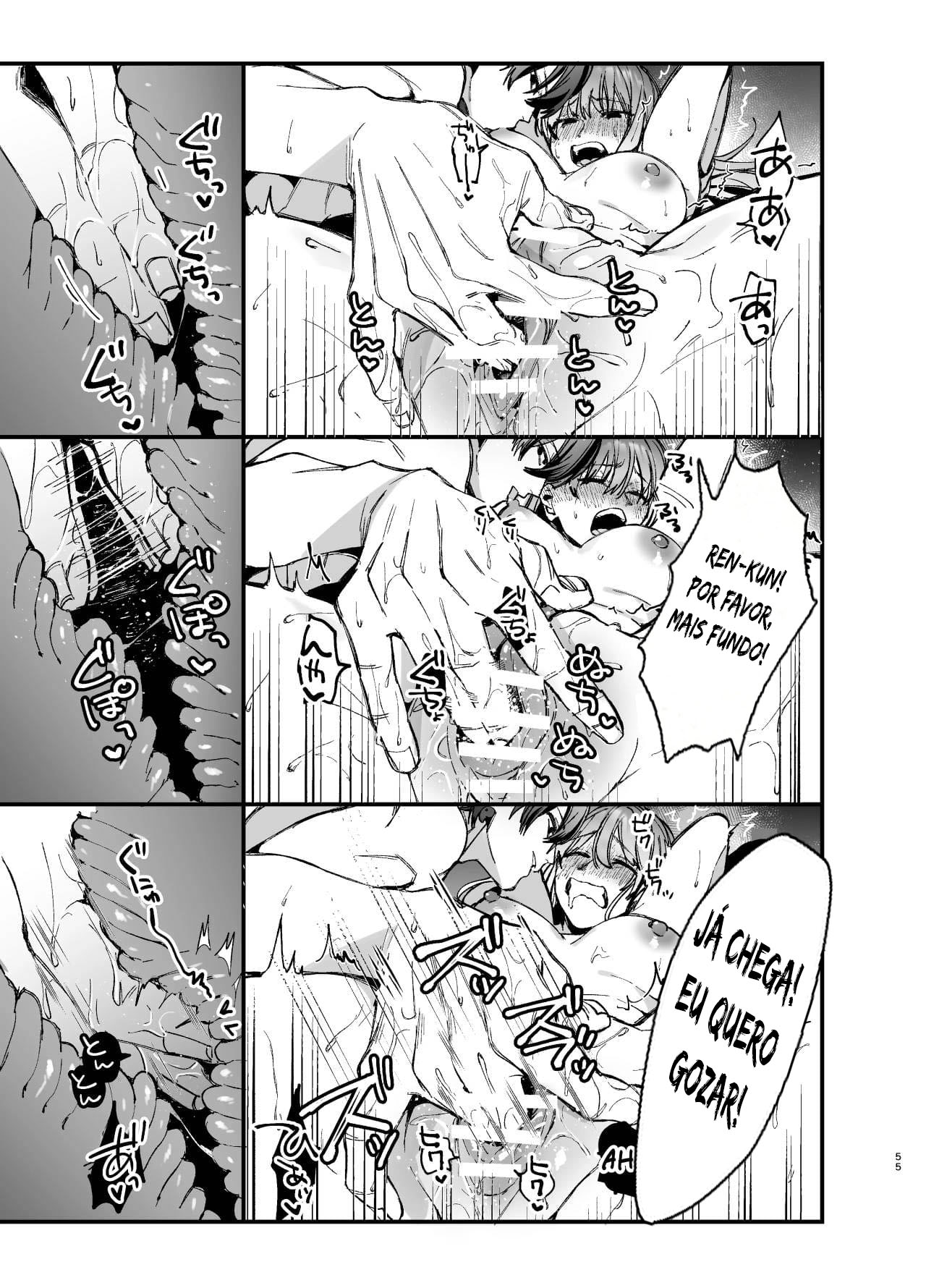 Até Que o Exorcista de Merda Ren-kun, me Conquistou Com Seu Abraço 2 — página 55