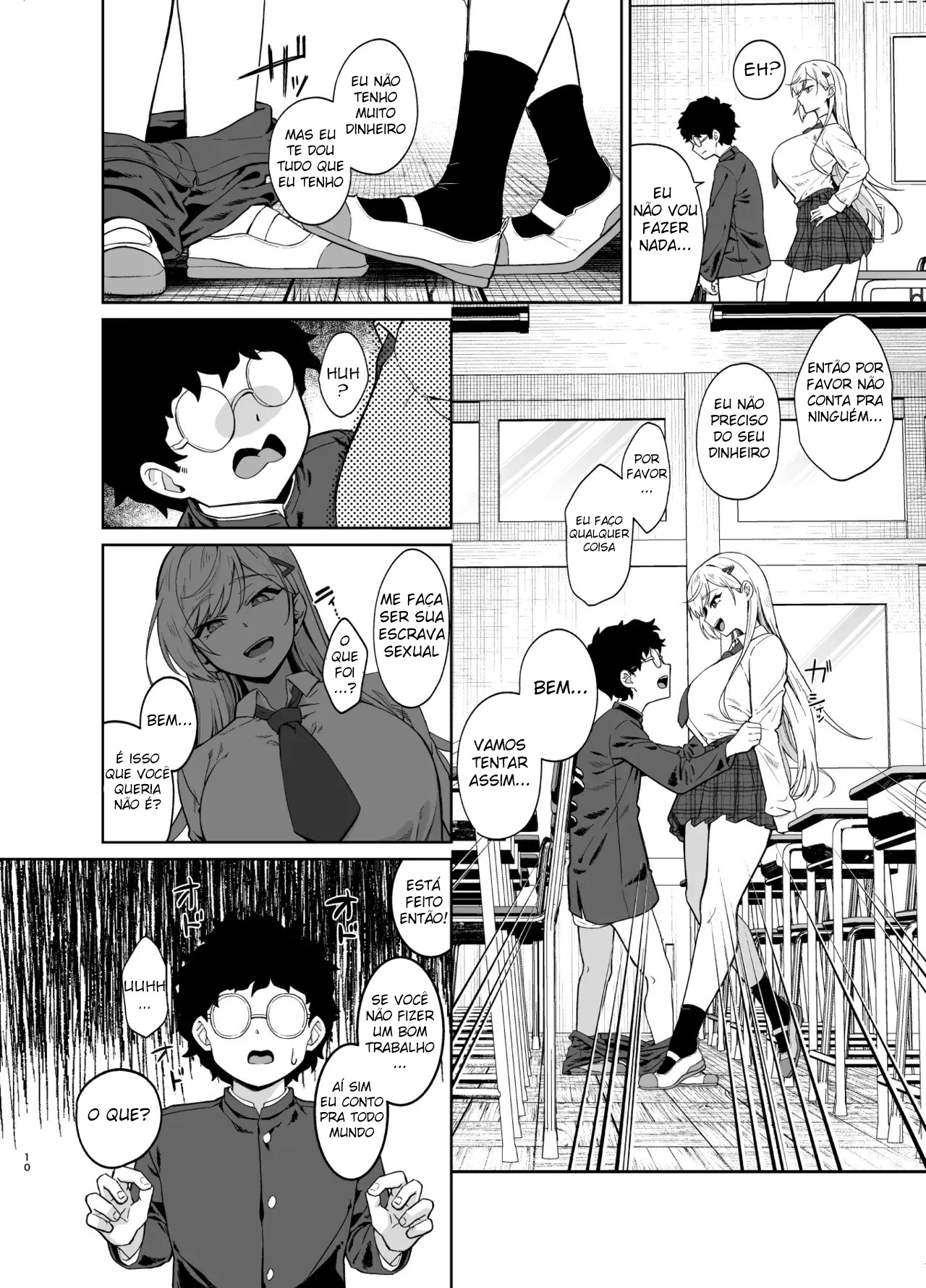 A História de Uma Gyaru Que Se Torna Minha Escrava — página 9