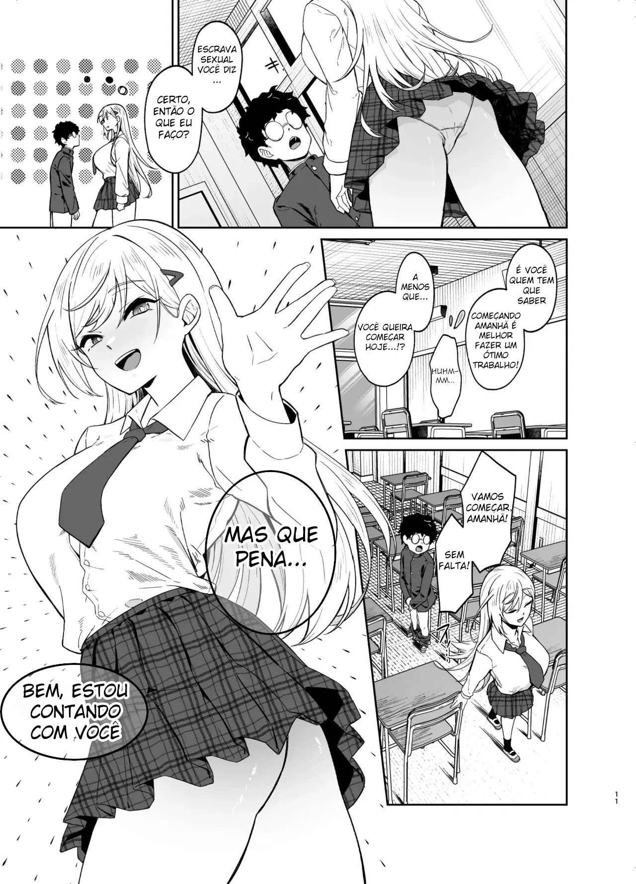 A História de Uma Gyaru Que Se Torna Minha Escrava — página 10