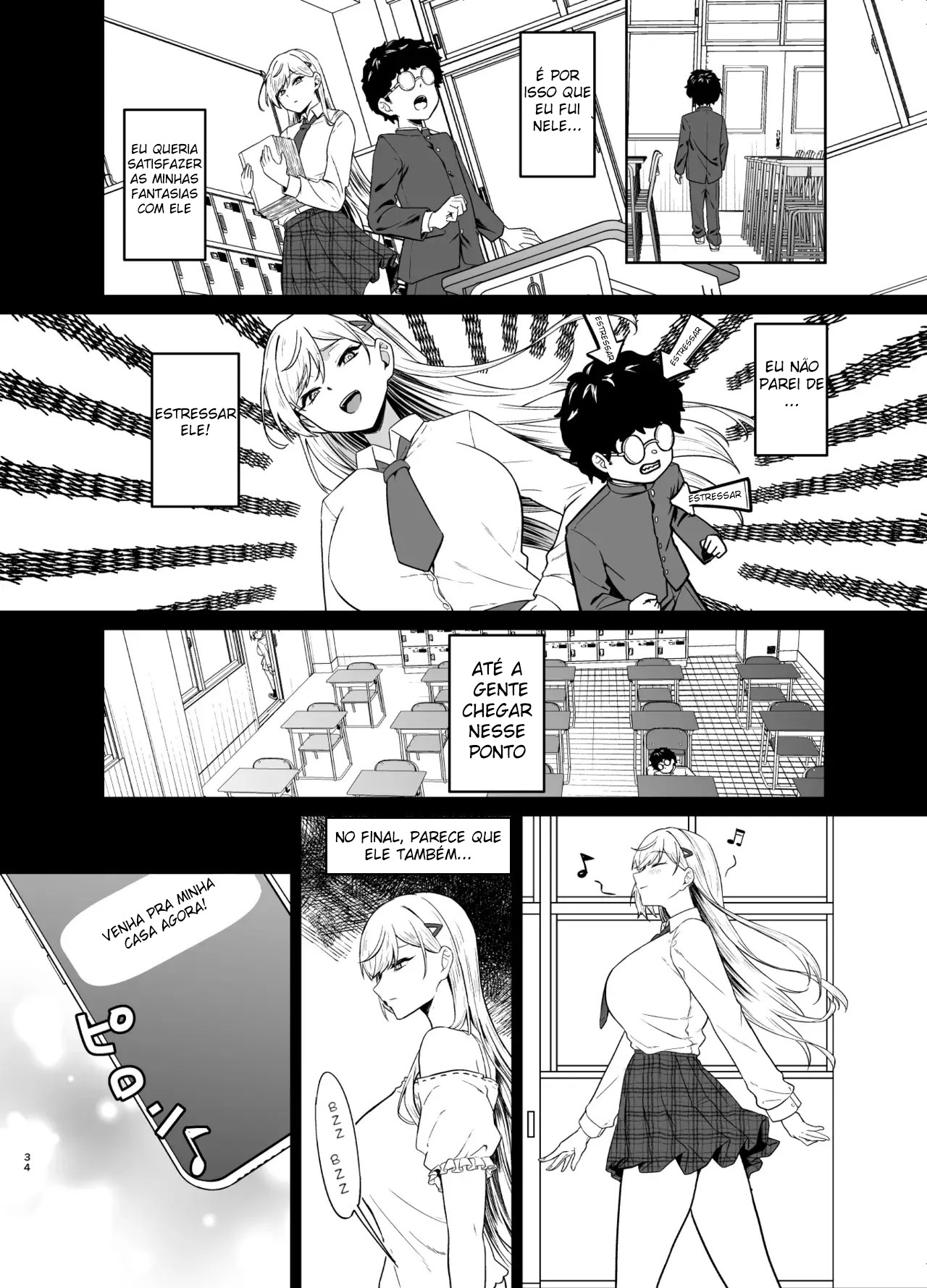 A História de Uma Gyaru Que Se Torna Minha Escrava — página 33