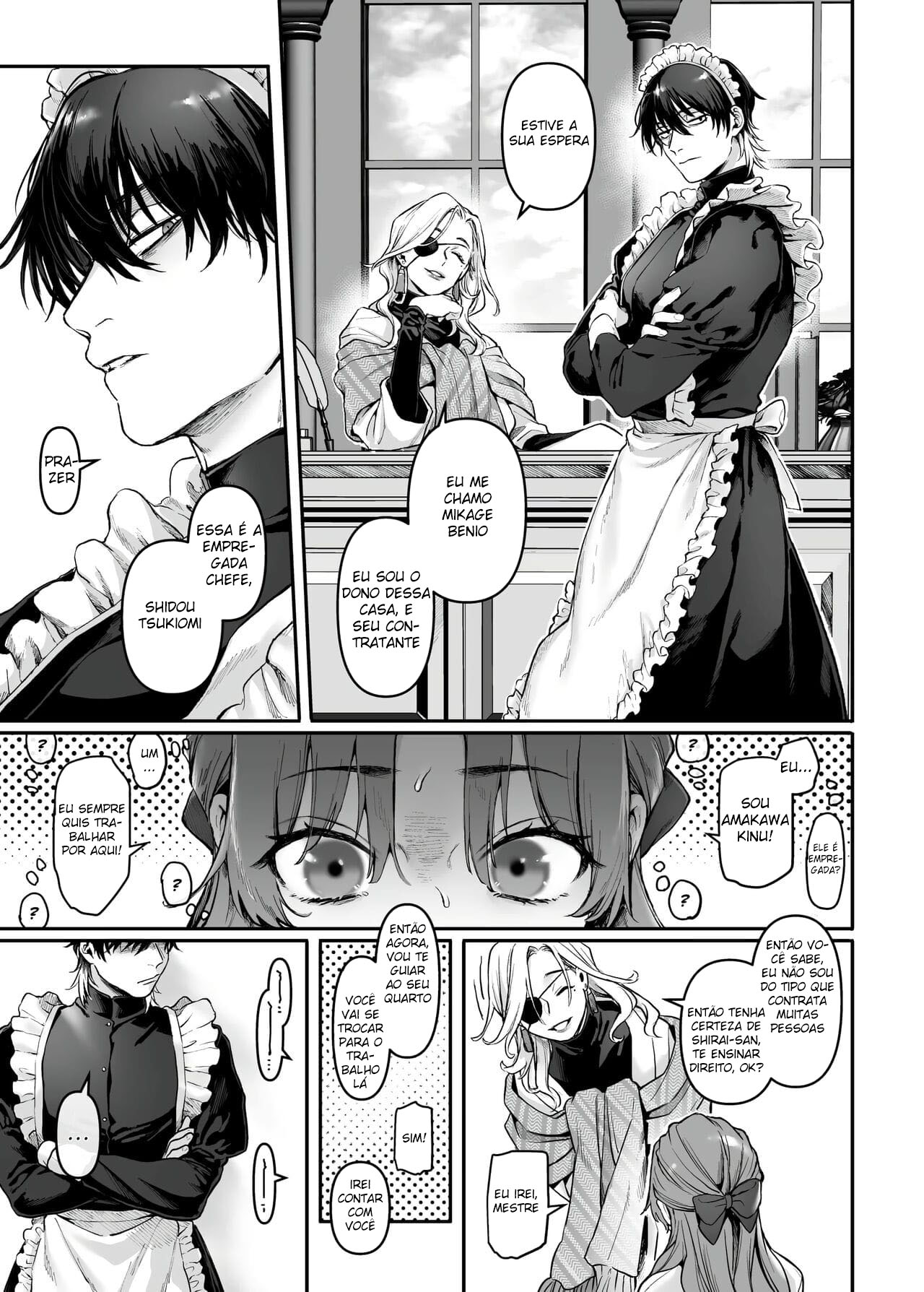 Infiltração! Reembolso de Dívidas de uma Espiã à Beira do Precipício ~A Empregada Crossdressing e o Chefe Oni~ — página 8