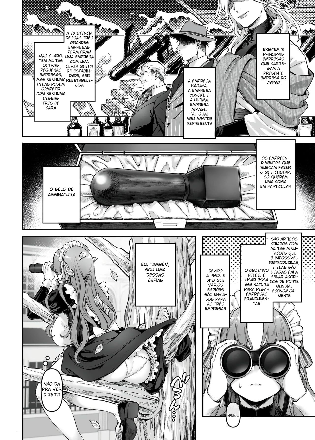 Infiltração! Reembolso de Dívidas de uma Espiã à Beira do Precipício ~A Empregada Crossdressing e o Chefe Oni~ — página 9