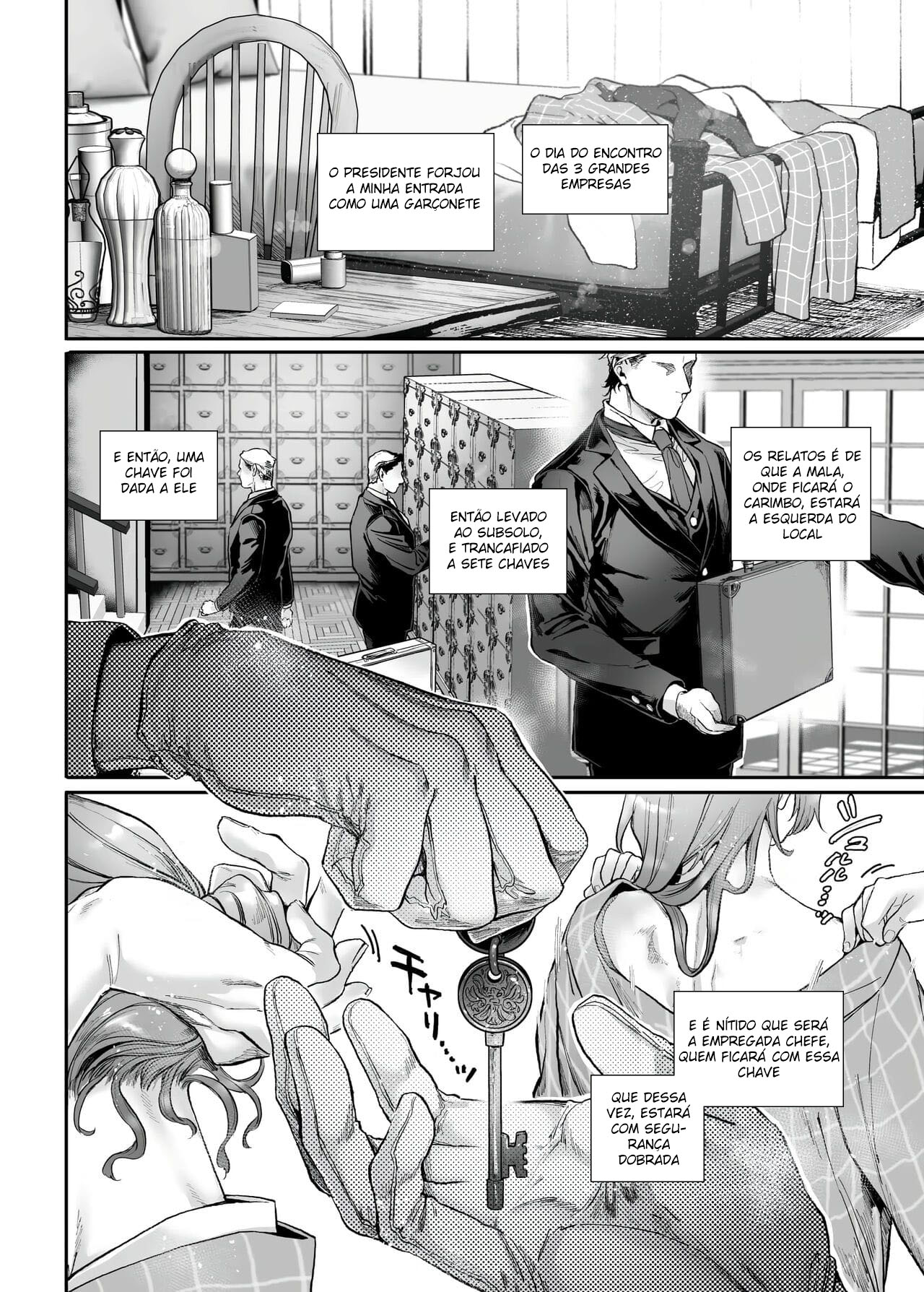 Infiltração! Reembolso de Dívidas de uma Espiã à Beira do Precipício ~A Empregada Crossdressing e o Chefe Oni~ — página 45