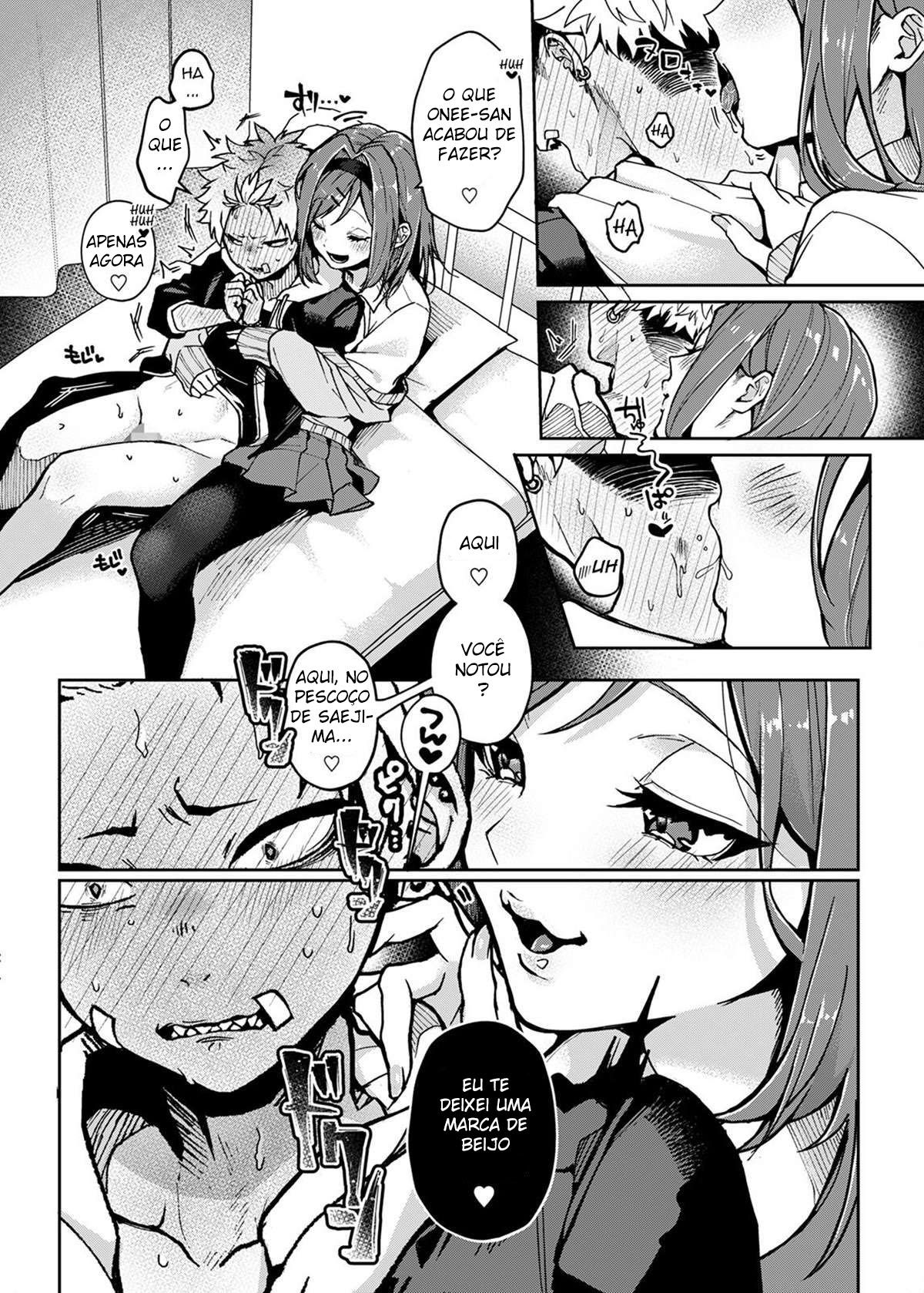 Um menino delinquente é provocado por uma lasciva Onee-san — página 16
