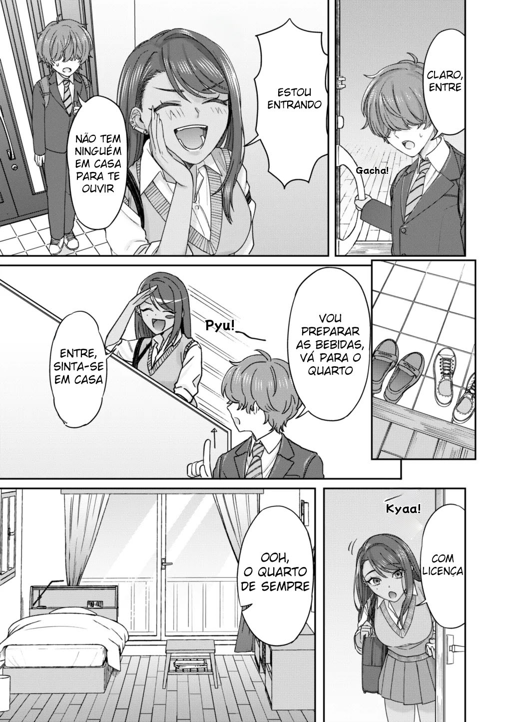 Uma História de Estudar às Escondidas com a Minha Amiga de Infância Gyaru — página 6