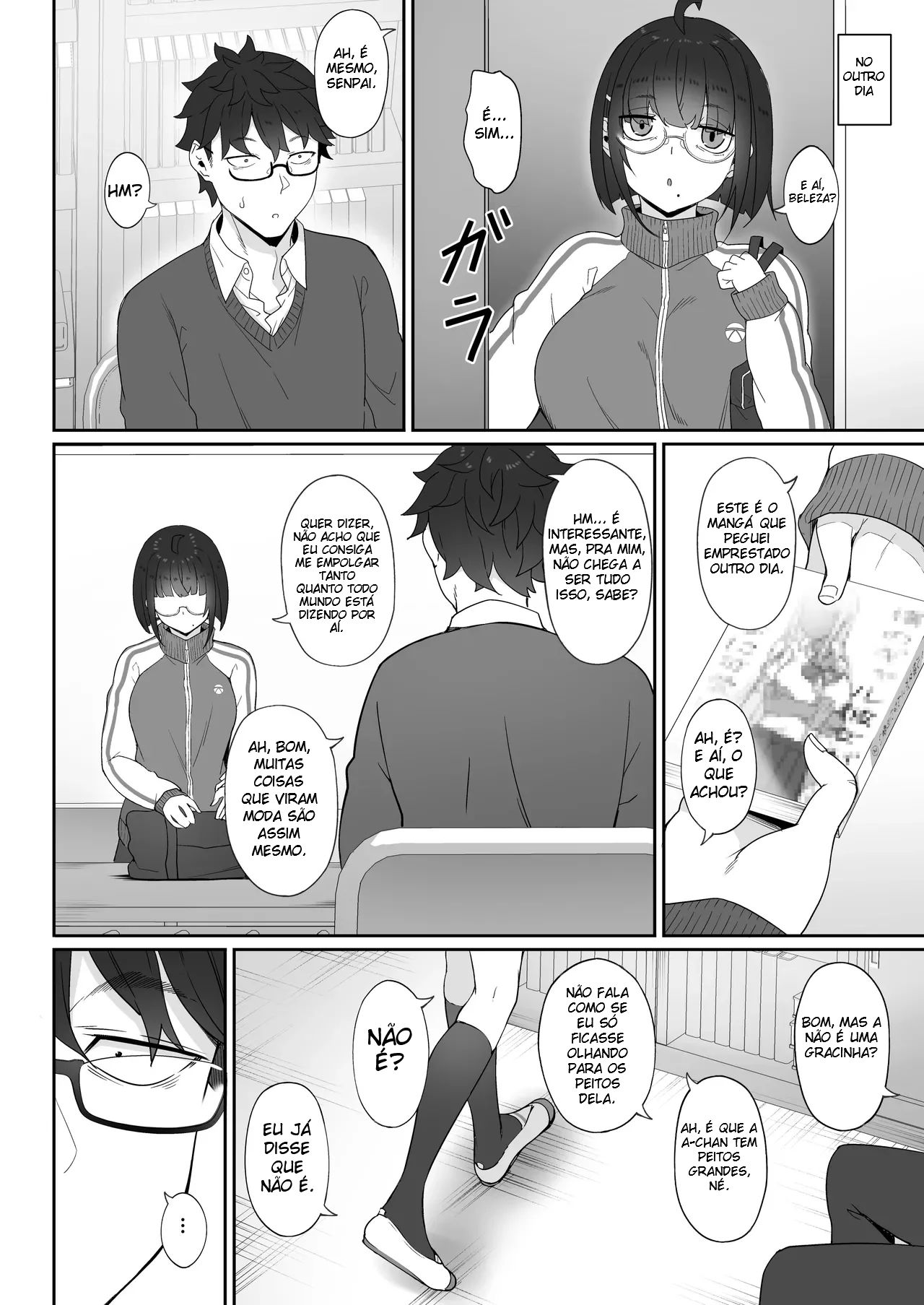 A História de Quando Emprestei Um Mangá para a Minha Kouhai Otaku e Ela Me Masturbou — página 17