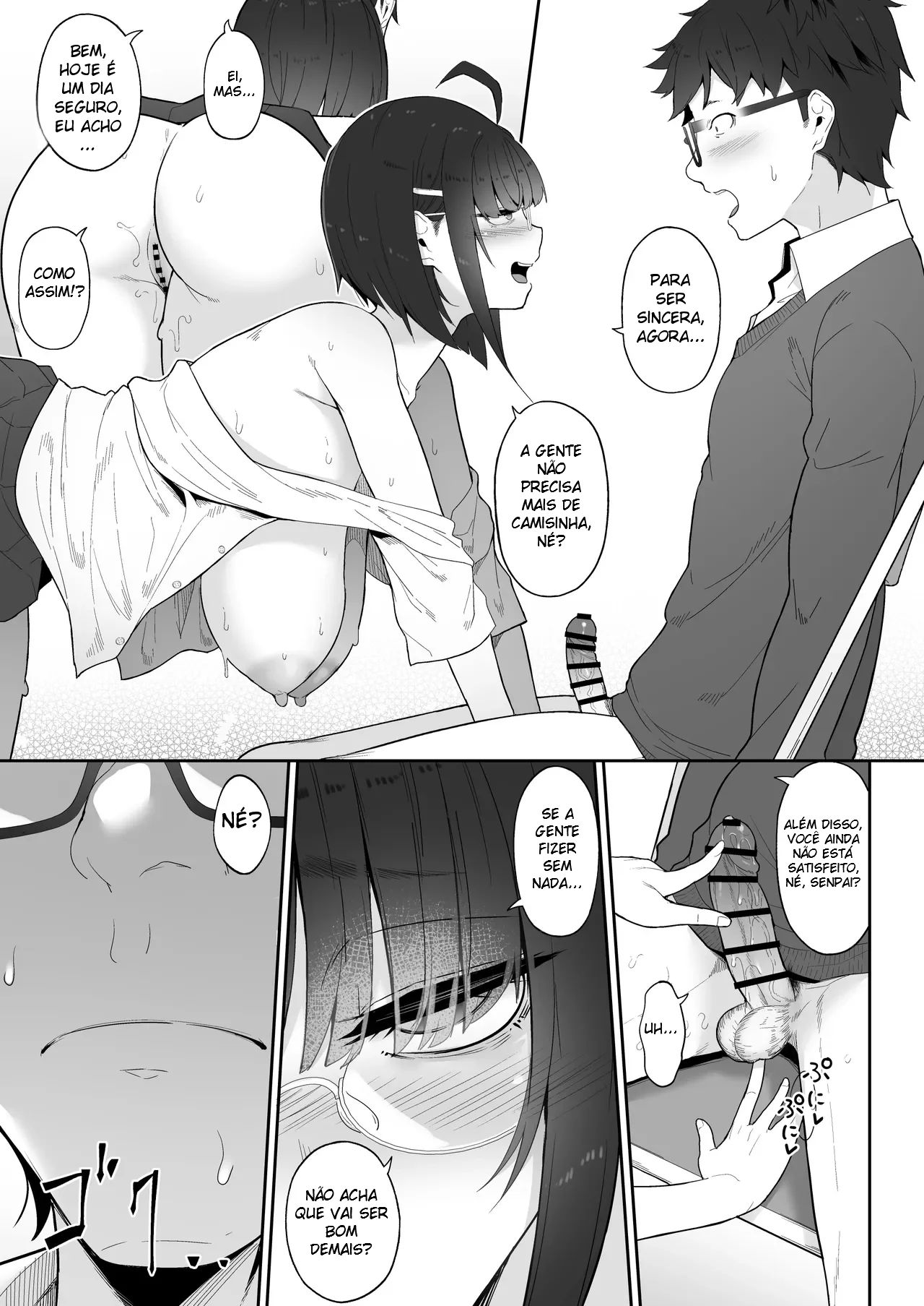 A História de Quando Emprestei Um Mangá para a Minha Kouhai Otaku e Ela Me Masturbou — página 64