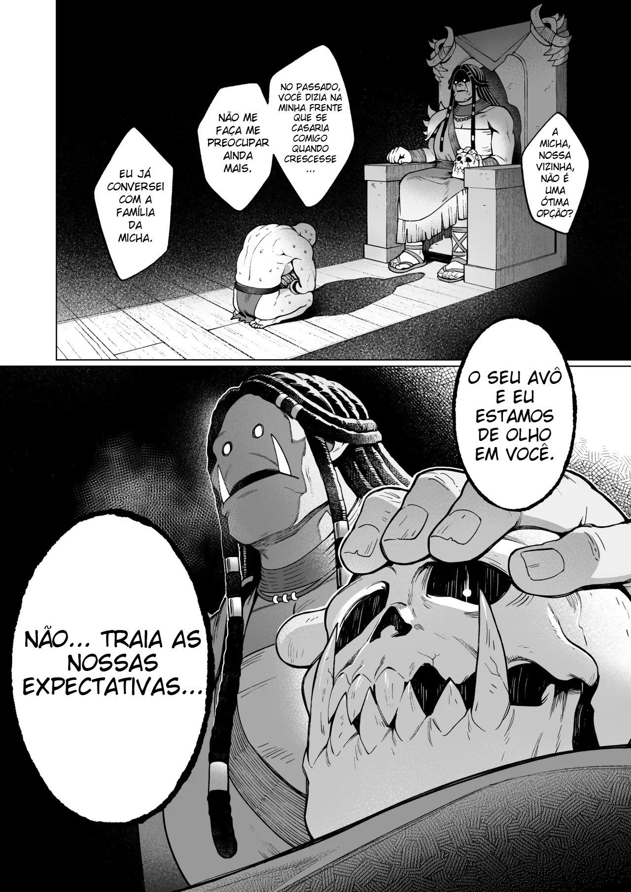 Bordel das Elfas: Quarto 3 – Lacy O Orc Virgem Que Escolheu a Elfa de Pele Morena 2 — página 9