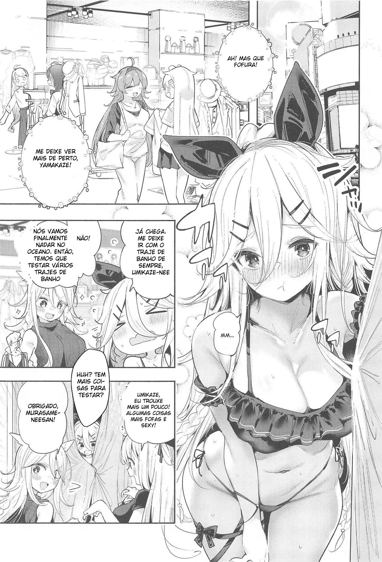 Fazendo Sexo Sedutor com Yamakaze-Chan em uma Praia Particular — página 2
