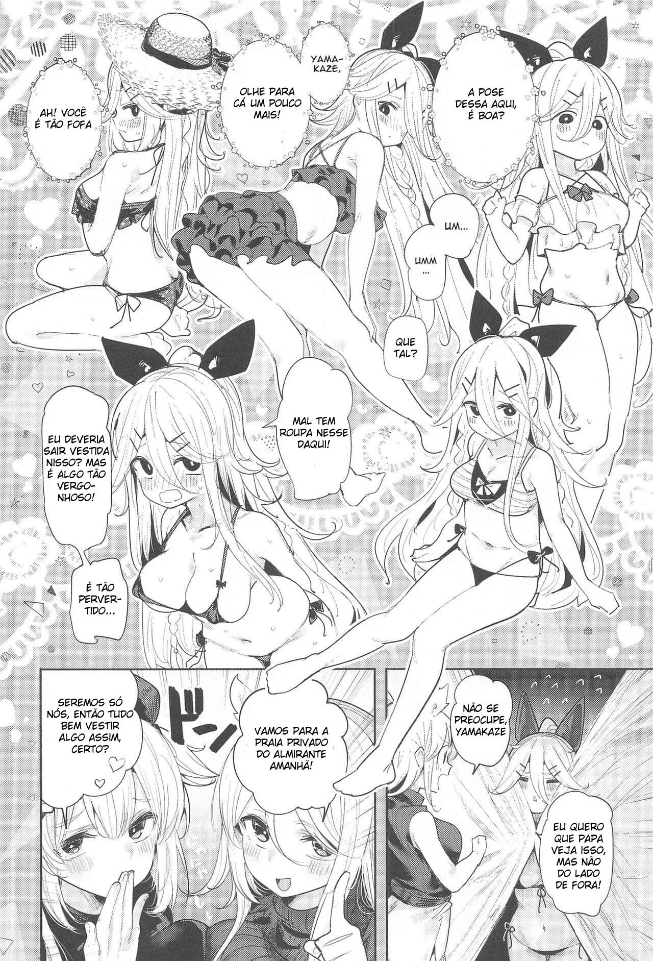 Fazendo Sexo Sedutor com Yamakaze-Chan em uma Praia Particular — página 3