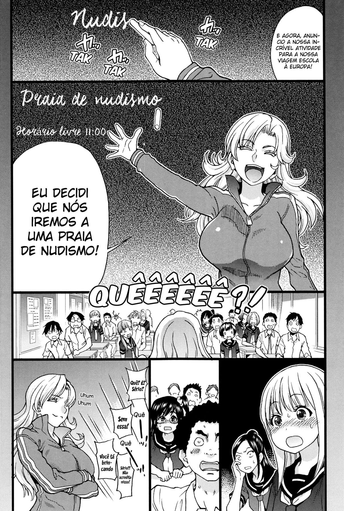 Viagem Escolar Para a Praia de Nudismo!! — página 8