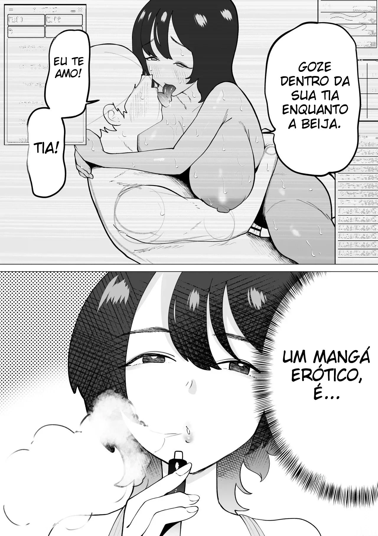 Uma História Sobre Um Sobrinho Virgem e Recluso, Que Desenha Mangá Erótico, e Sua Tia Fazendo Sexo Afetuoso — página 13