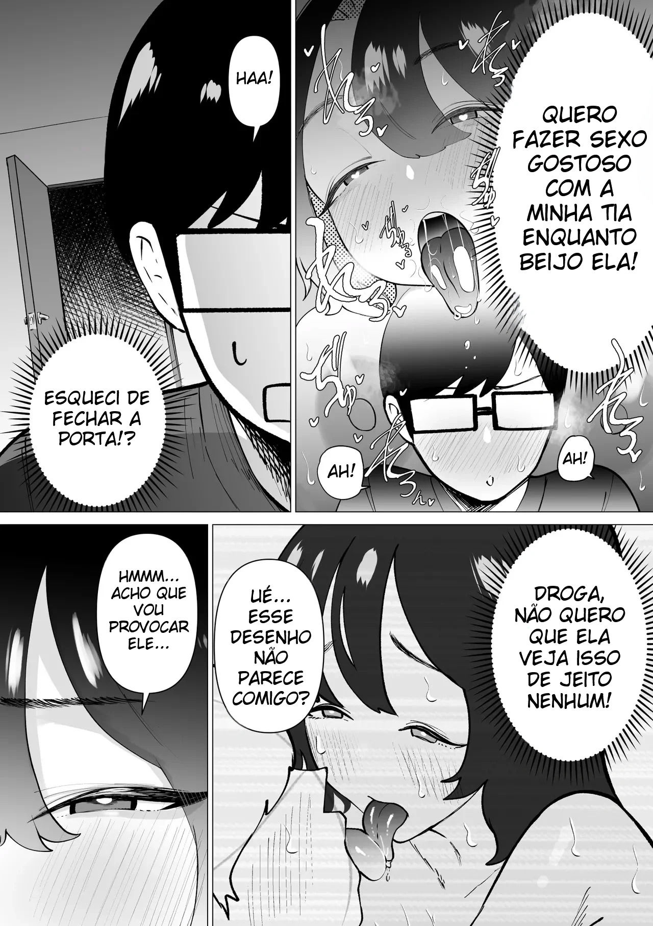 Uma História Sobre Um Sobrinho Virgem e Recluso, Que Desenha Mangá Erótico, e Sua Tia Fazendo Sexo Afetuoso — página 15
