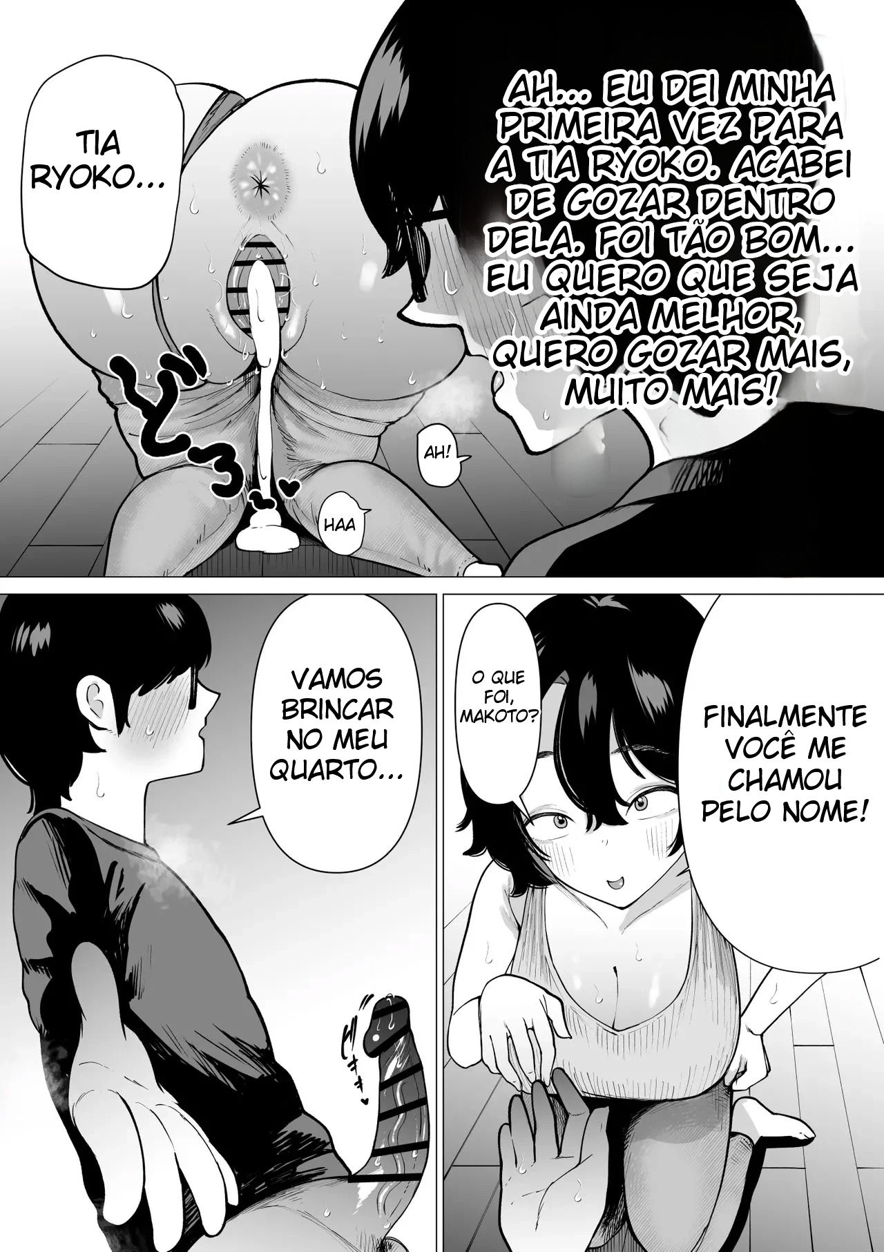 Uma História Sobre Um Sobrinho Virgem e Recluso, Que Desenha Mangá Erótico, e Sua Tia Fazendo Sexo Afetuoso — página 24