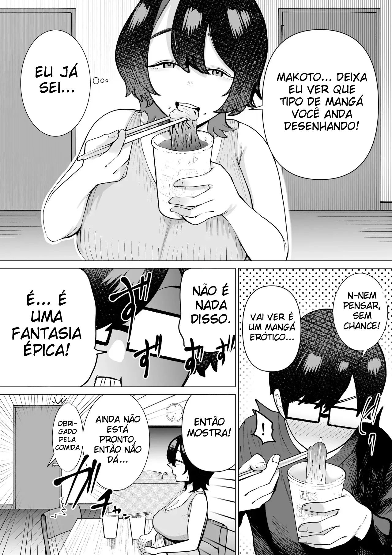 Uma História Sobre Um Sobrinho Virgem e Recluso, Que Desenha Mangá Erótico, e Sua Tia Fazendo Sexo Afetuoso — página 50