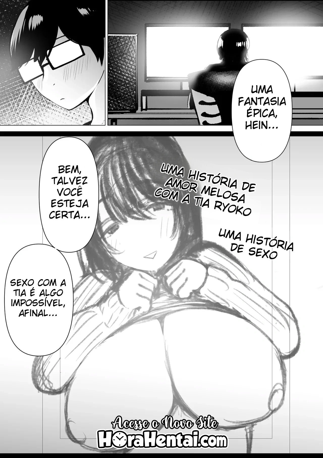 Uma História Sobre Um Sobrinho Virgem e Recluso, Que Desenha Mangá Erótico, e Sua Tia Fazendo Sexo Afetuoso — página 51