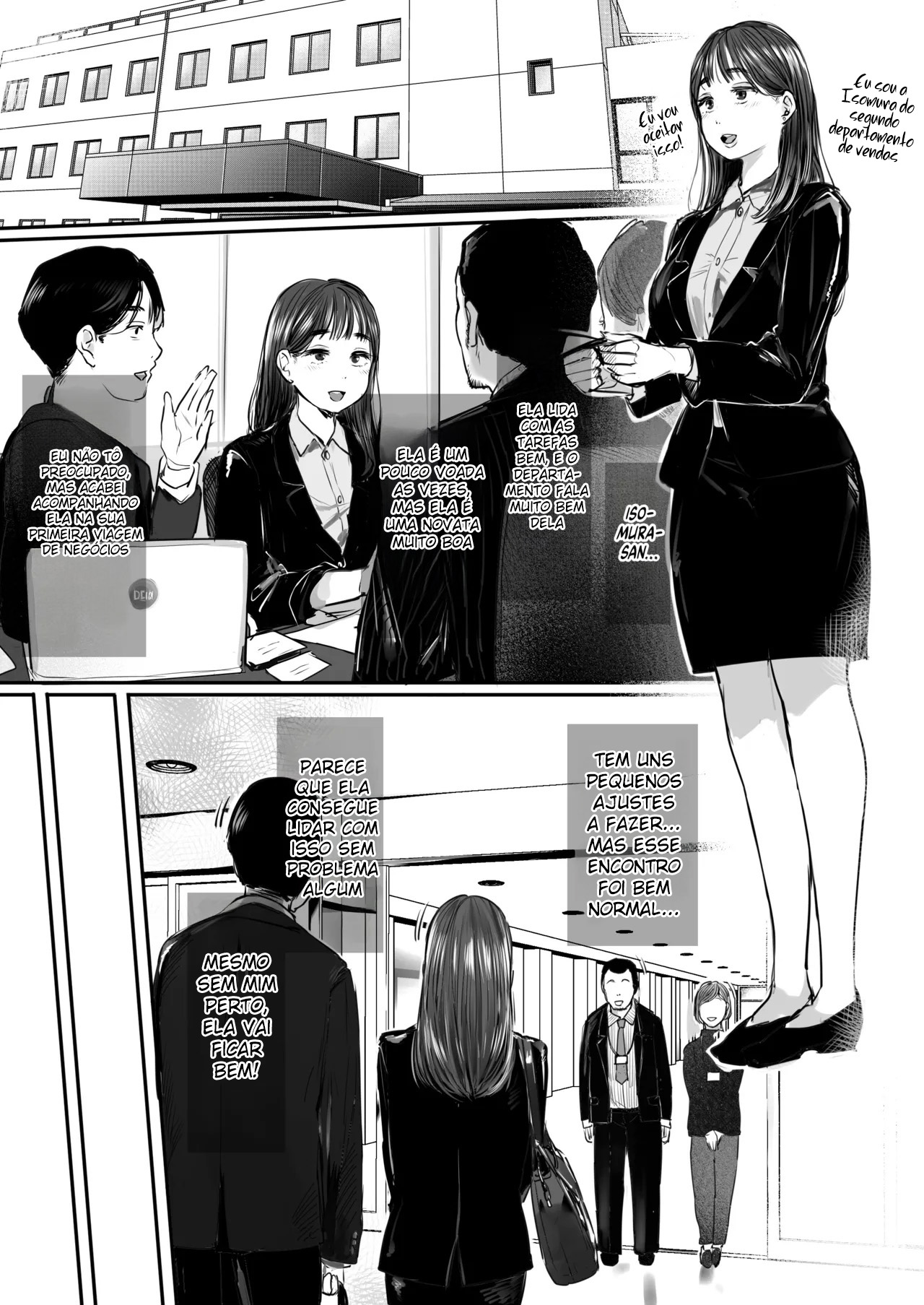 Viagem de Trabalho, Dividindo o Quarto Com a Colega Mais Nova ~ Uma Noite Em Que Fui Drenado Até o Fim Pela Novata Usando Yukata — página 5