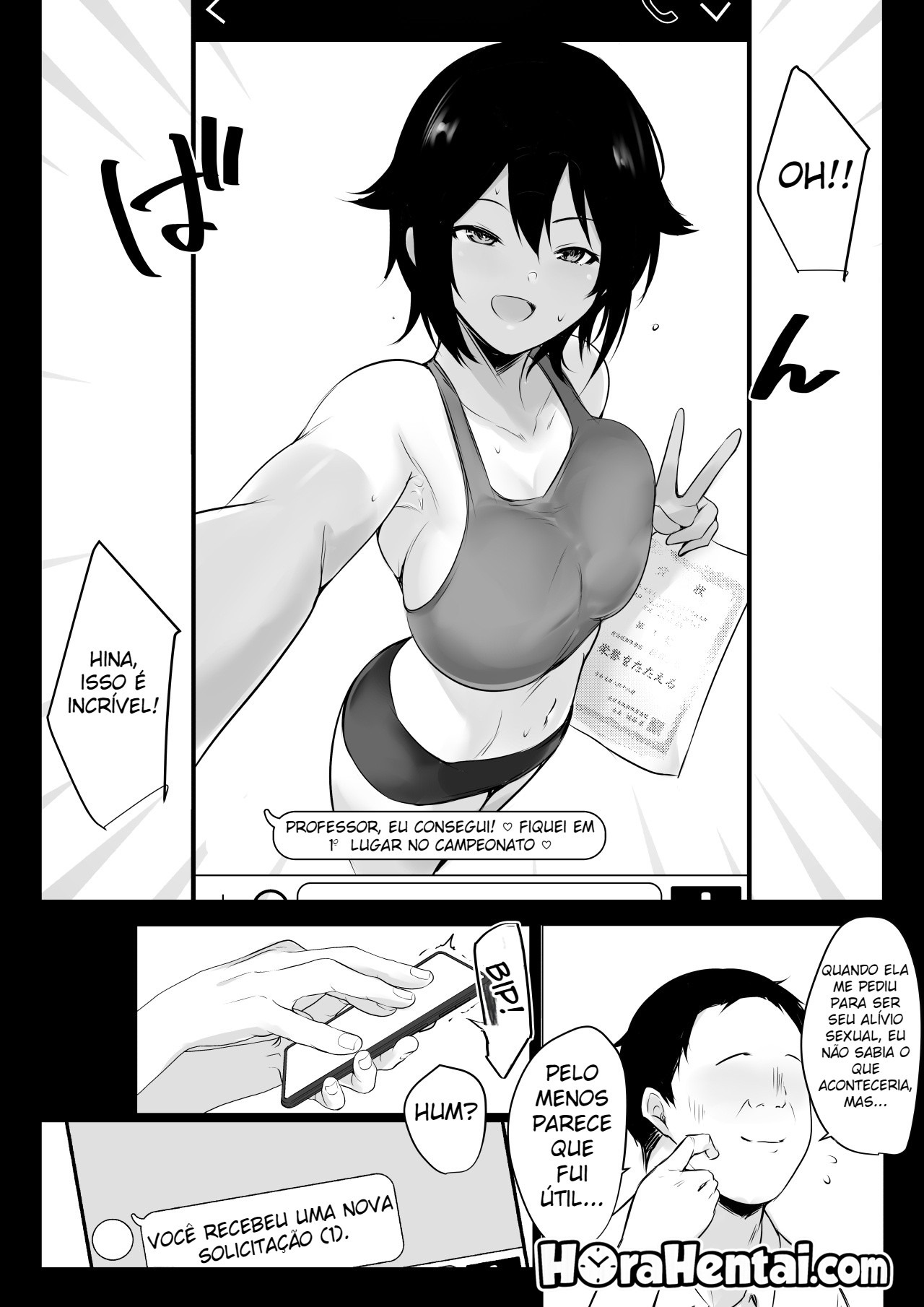 Um Coroa Que Satisfaz os Desejos Sexuais de Uma Tomboy ~ Um Encontro Íntimo e Doce Com Uma Atleta Bronzeada ~ — página 49